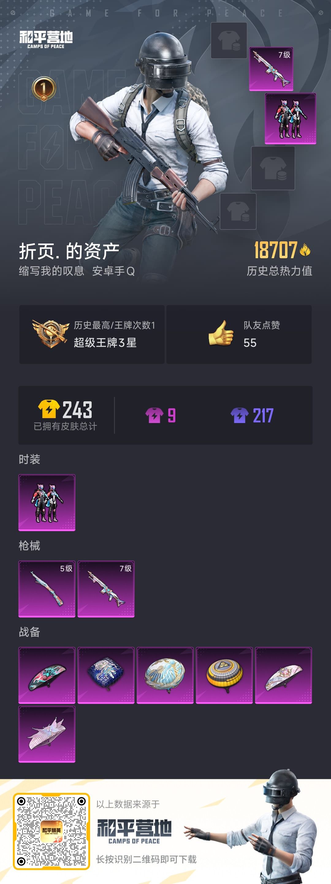 HPSJ3158848和平精英账号详情图4