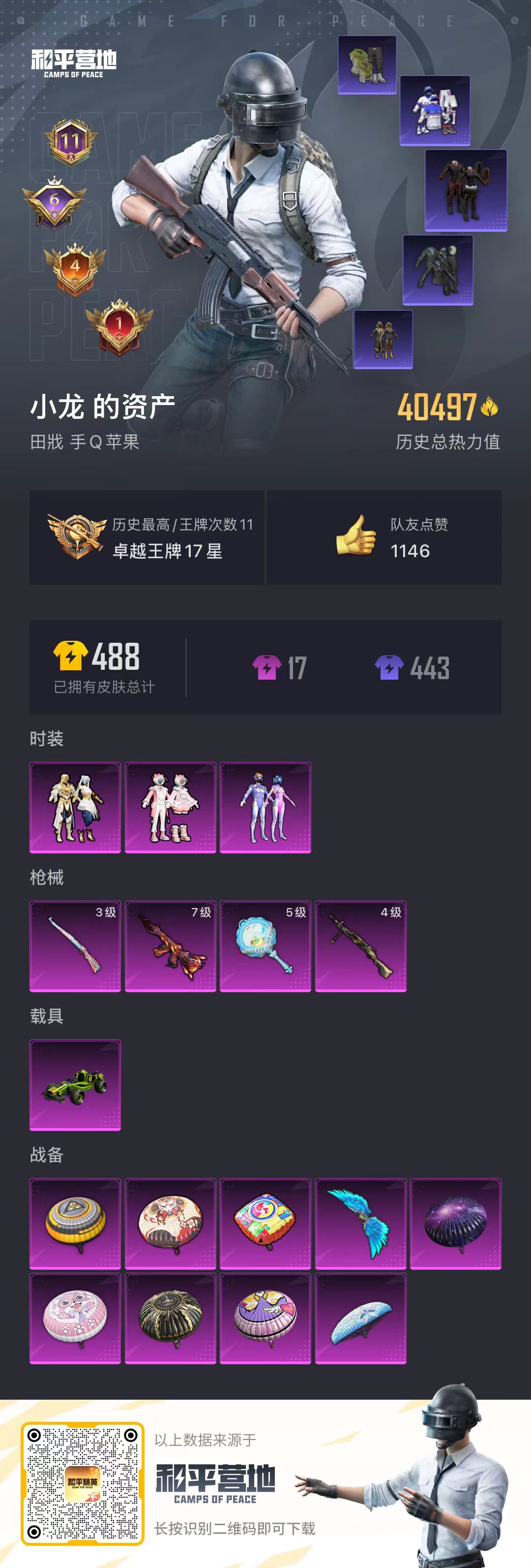 HPKG3158178和平精英账号详情图5