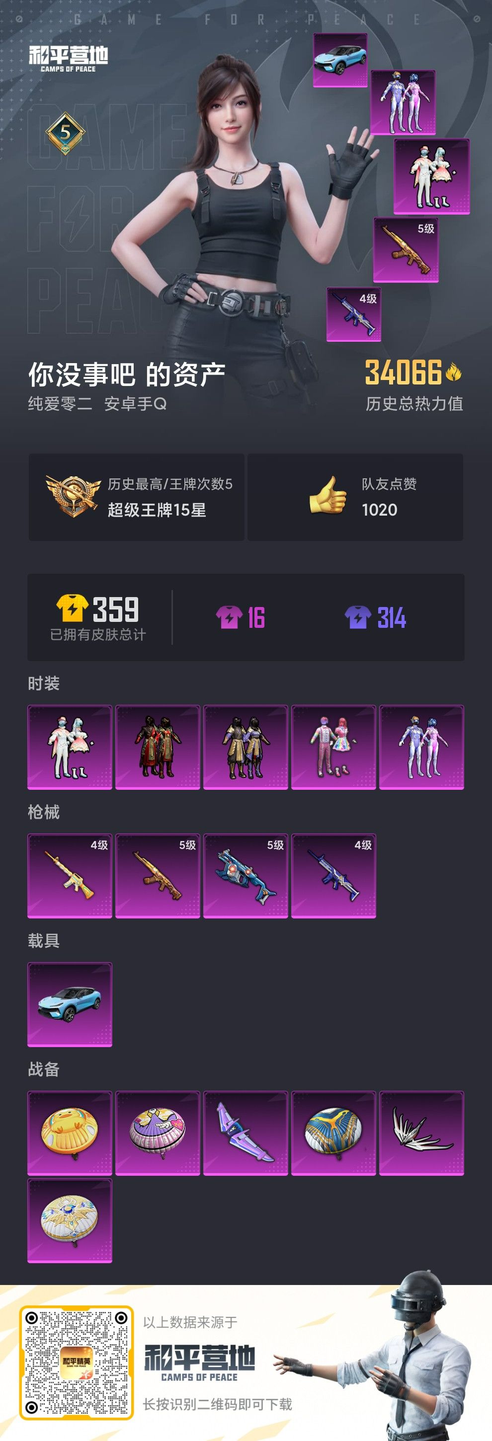 HPSJ3158408和平精英账号详情图6