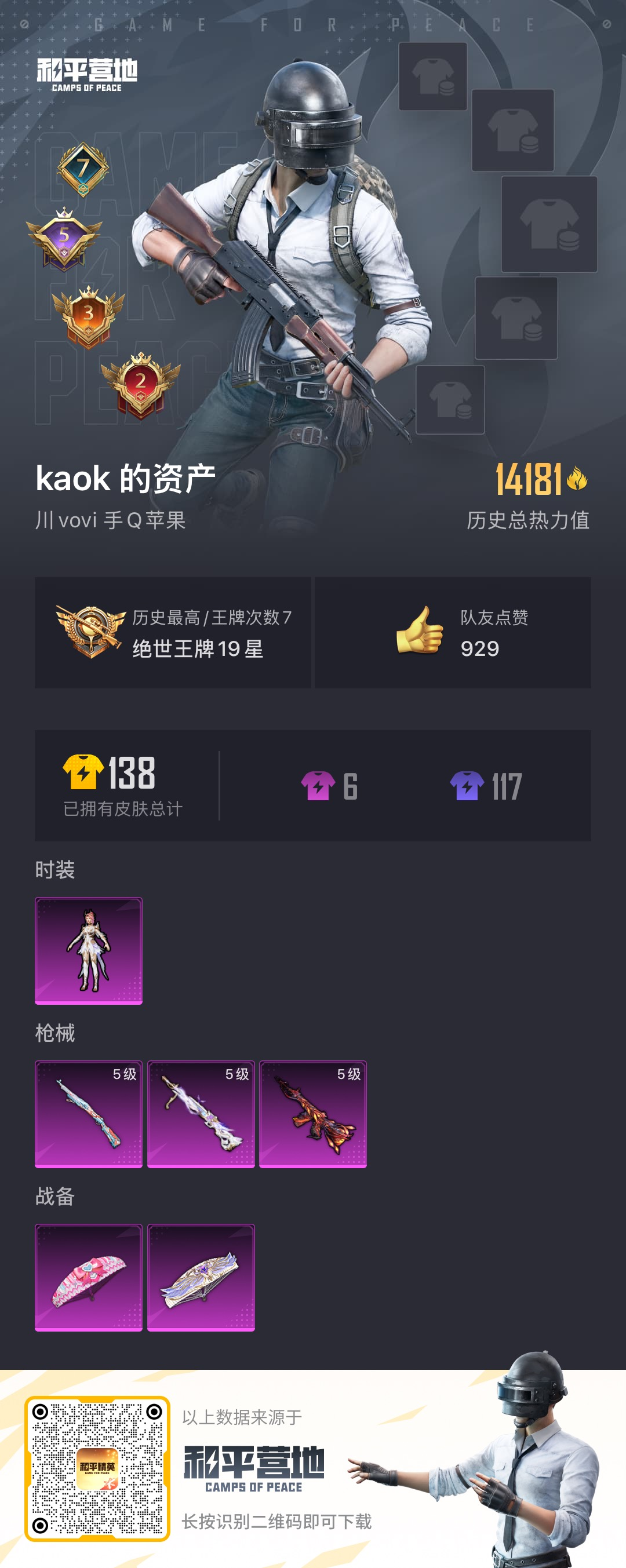 HPSJ3151908和平精英账号详情图4