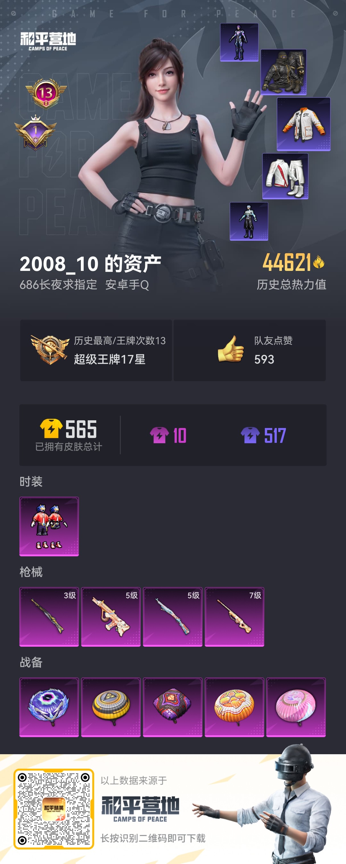 HPSJ3148368和平精英账号详情图6