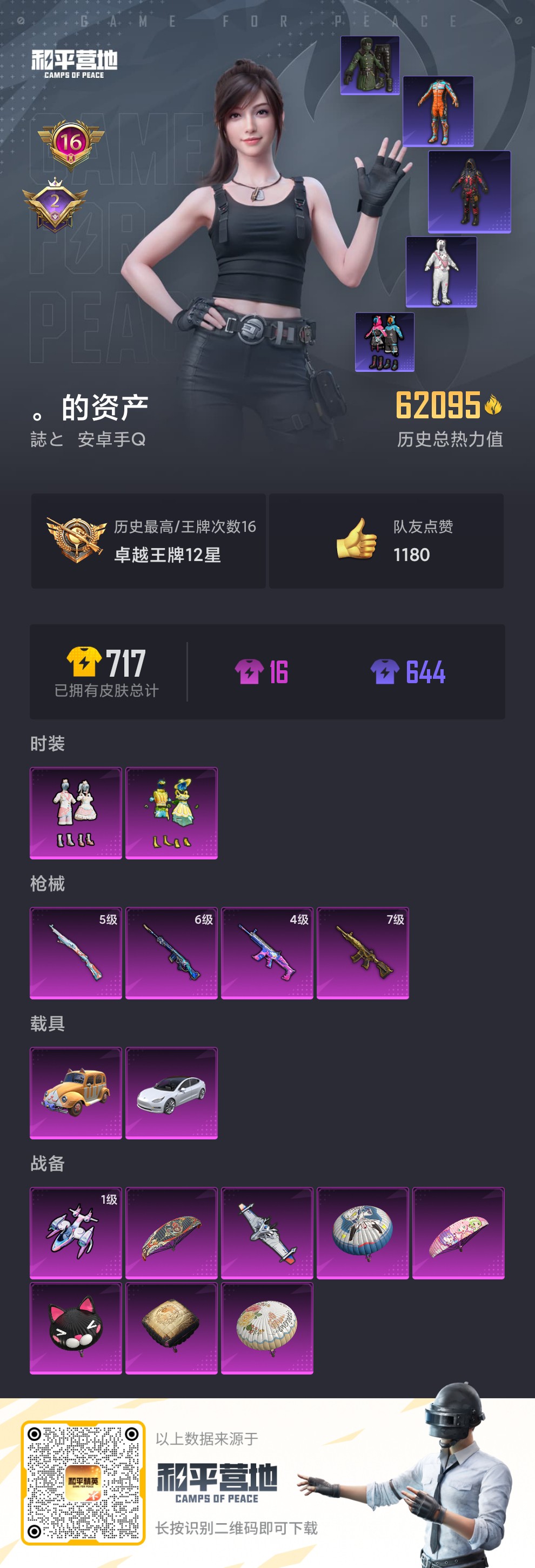 HPSJ3153641和平精英账号详情图7