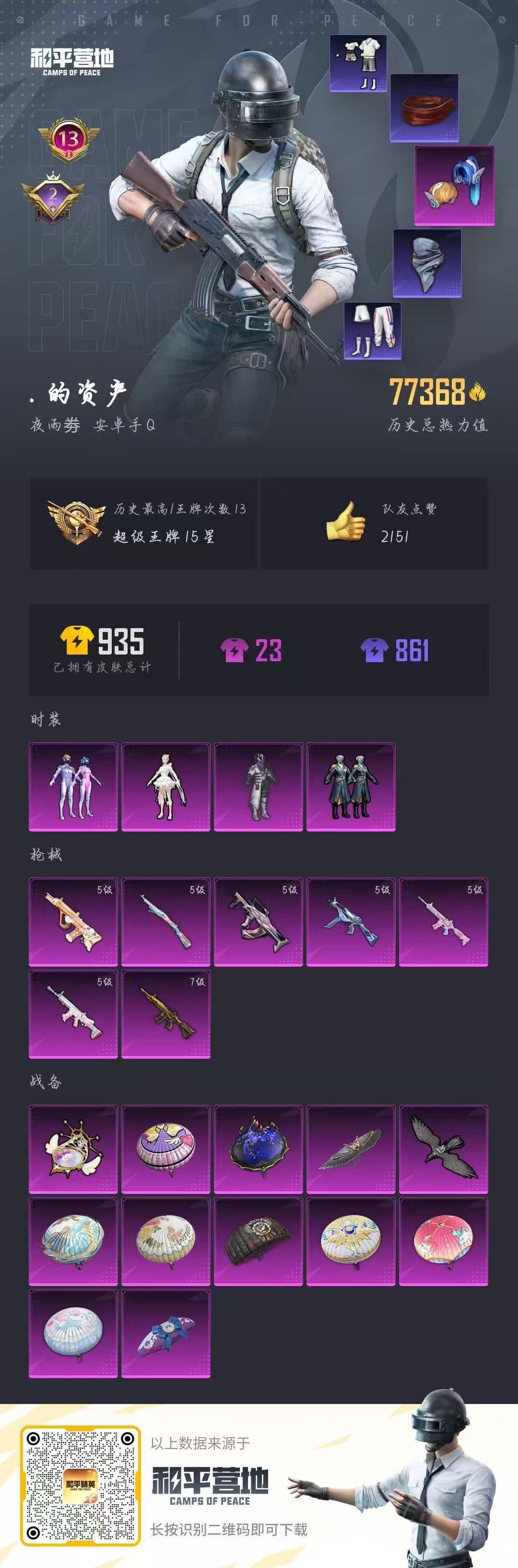 HPKG3202292和平精英账号详情图11 HPKG3202292和平精英账号详情图11