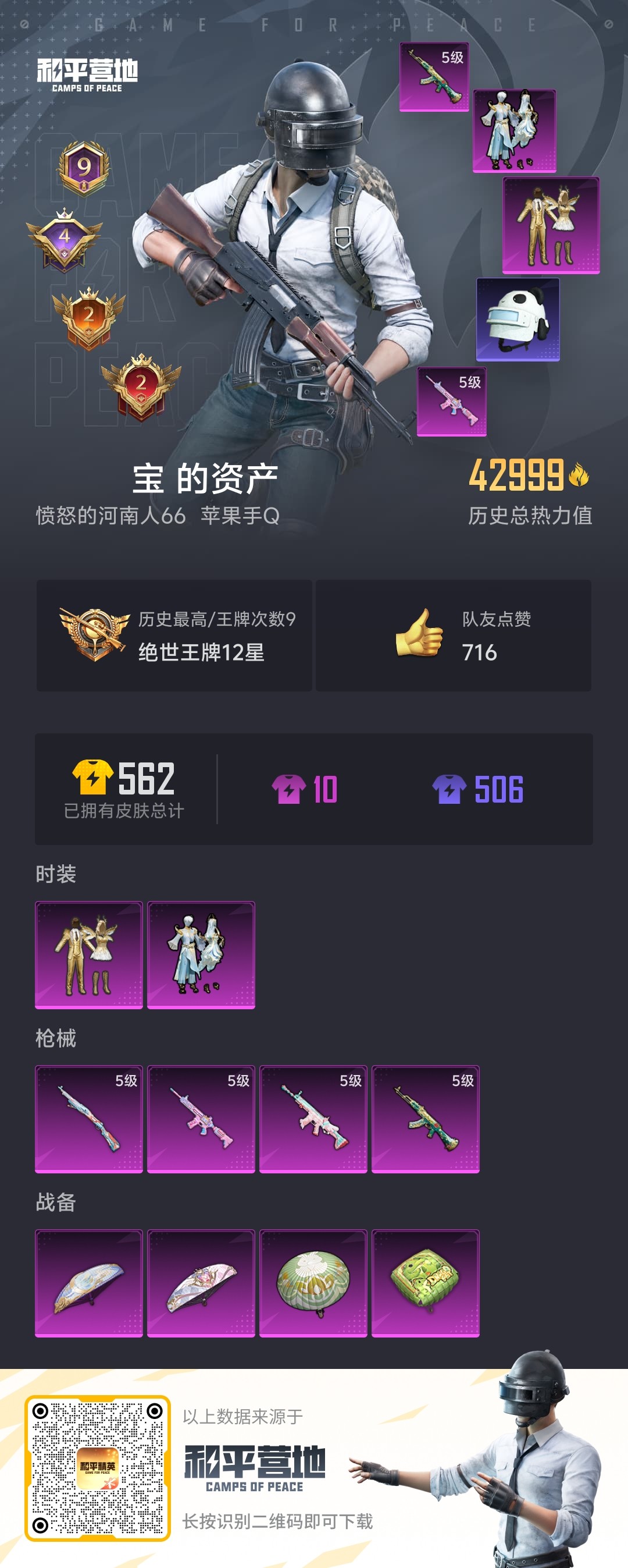 HPKG3158121和平精英账号详情图8