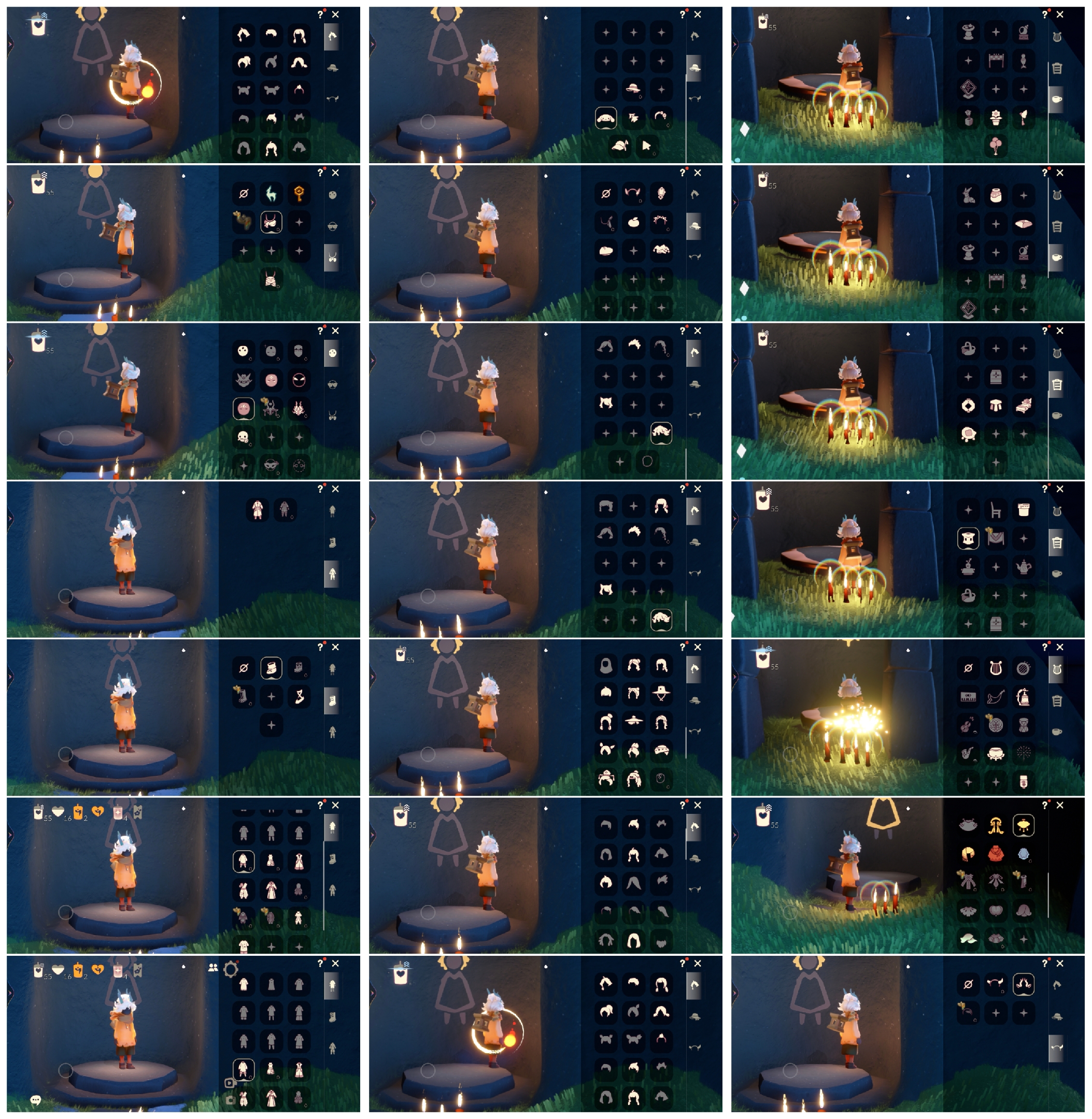 光遇账号vivo渠道服HY0052 无翼 ✅渠道: vivo ✅季节已毕业: 九色鹿毕业，筑巢半 ✅热门复刻/活动:飞天斗