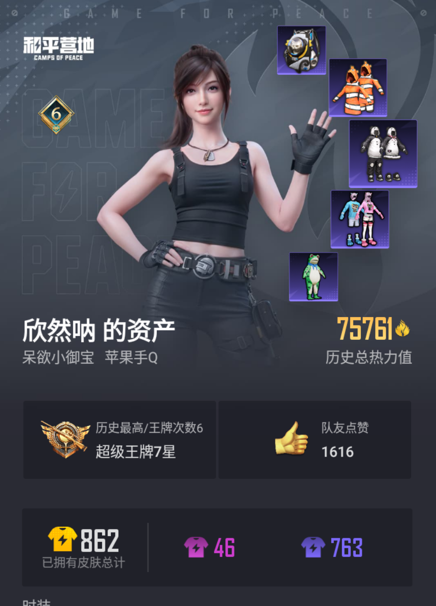 果Q【人脸可改】J6034 裙子号 -6王牌印记-15粉装-6特效枪-3载具-75761热力值-176套装-221枪皮-0卓越印记-0传奇印记
【15粉装】,宝贝奶油派,缤纷油彩,蓝莓炮弹,精灵娃娃