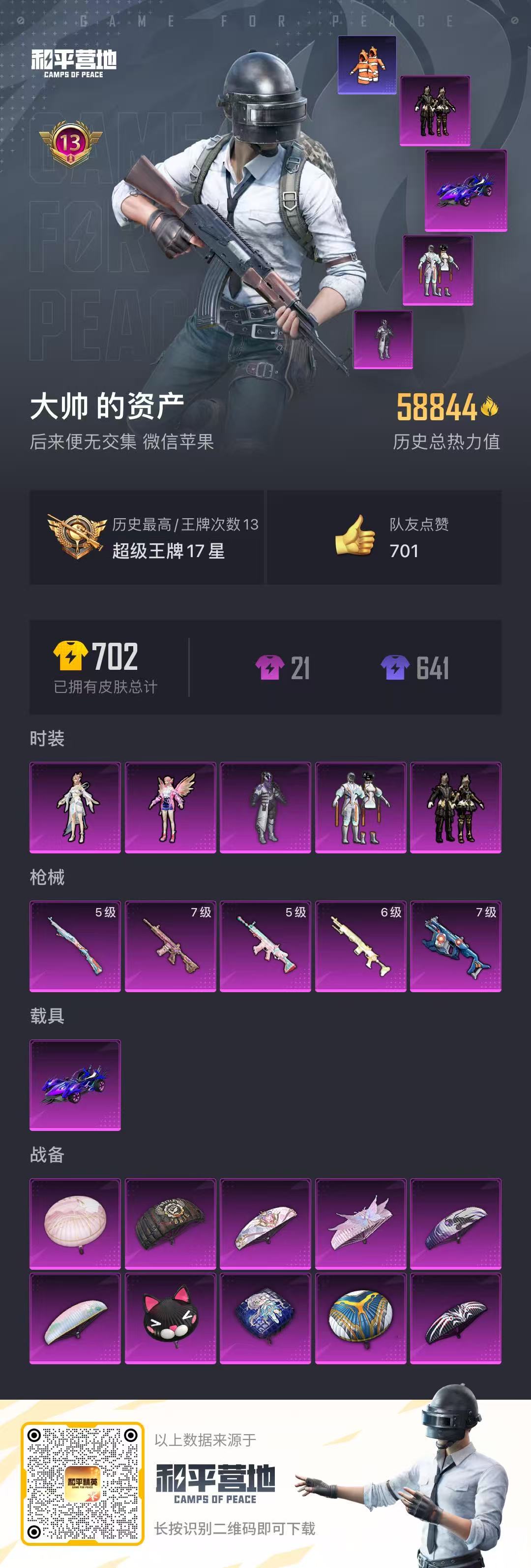 HPKG3162209和平精英账号详情图6