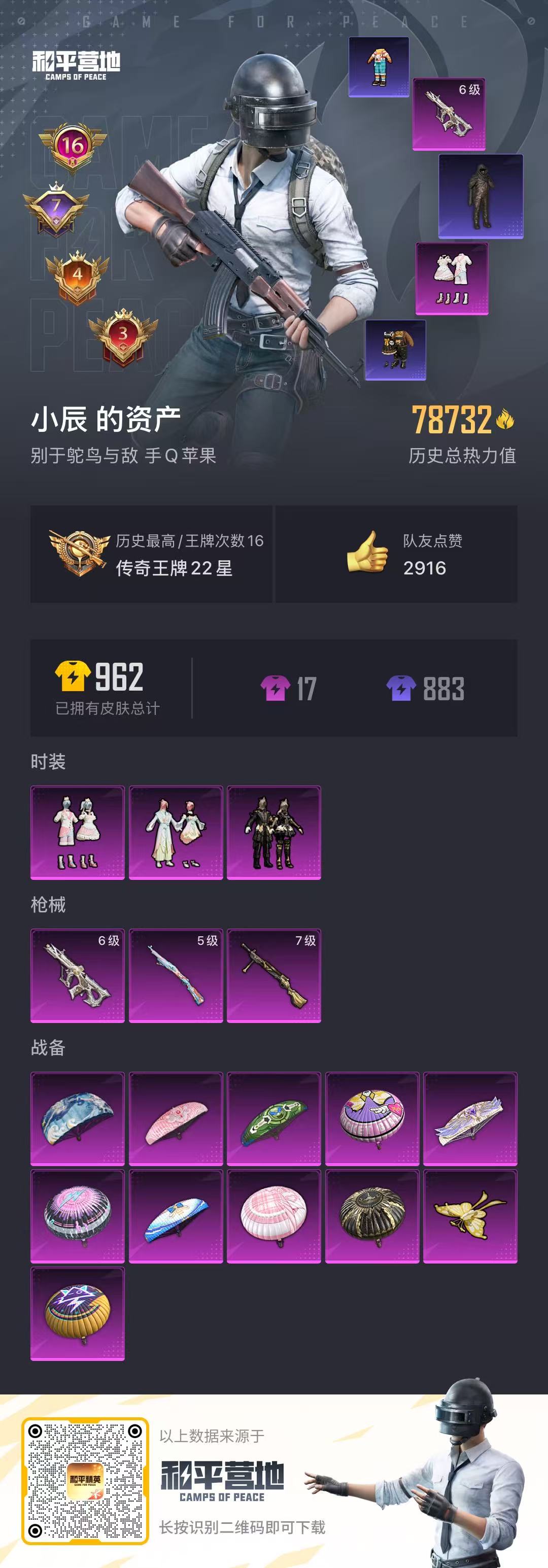 HPSJ3160845和平精英账号详情图2
