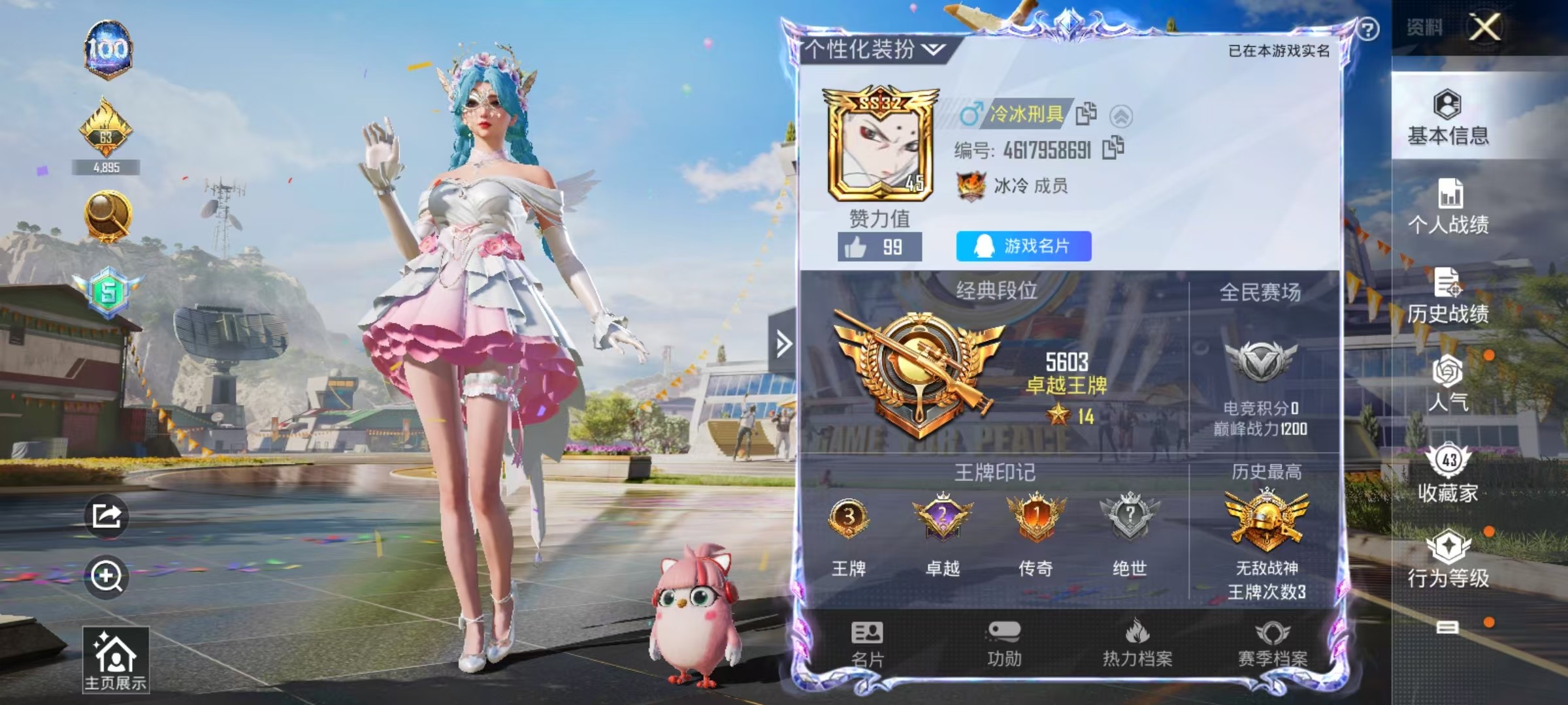 HPSJ3196576和平精英账号详情图4 HPSJ3196576和平精英账号详情图4