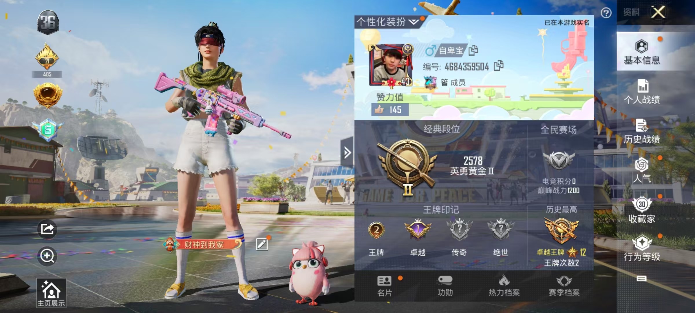 HPKG3198237和平精英账号详情图6 HPKG3198237和平精英账号详情图6
