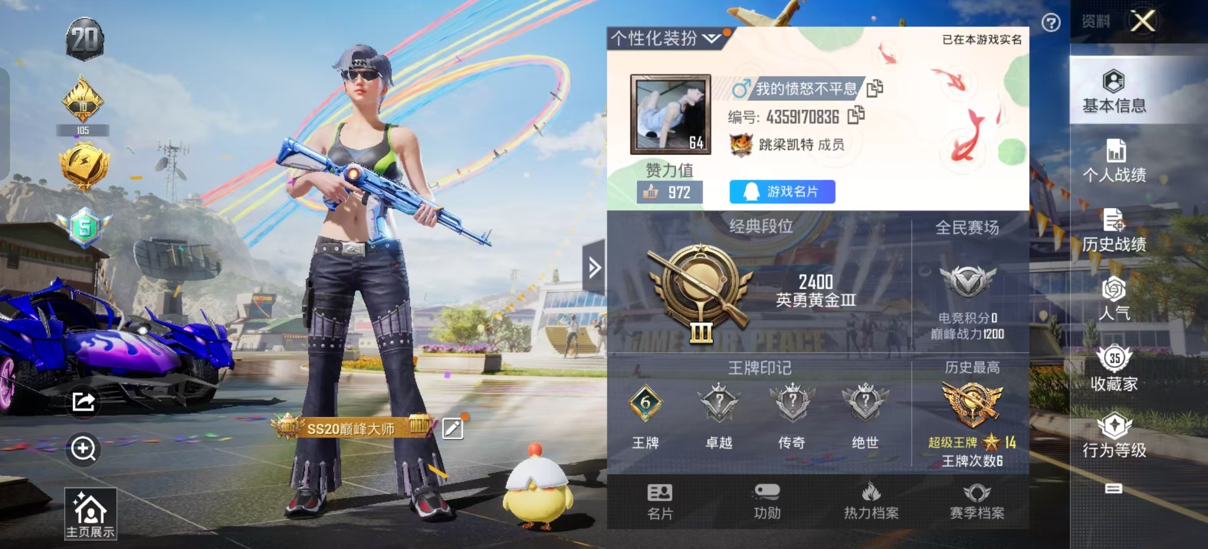HPSJ3200669和平精英账号详情图2 HPSJ3200669和平精英账号详情图2