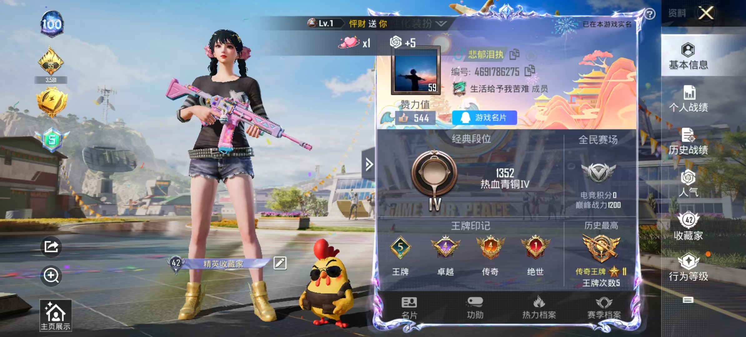 HPKG3205588和平精英账号详情图4 HPKG3205588和平精英账号详情图4