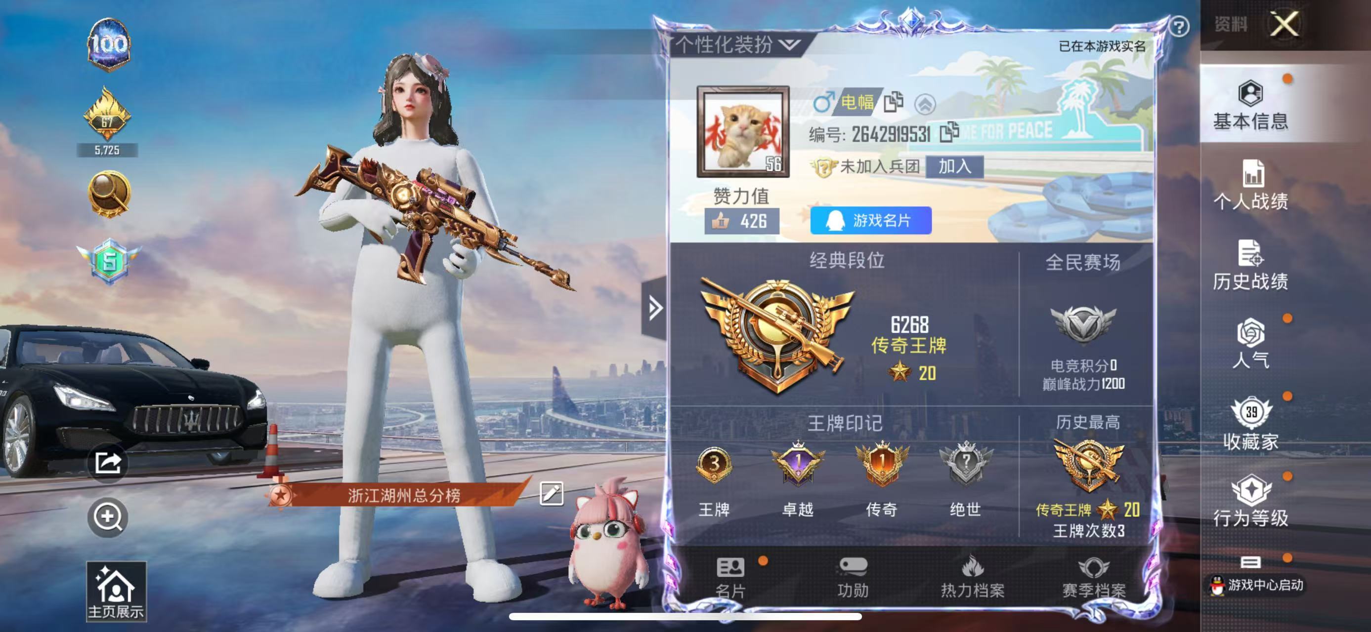 HPSJ3204925和平精英账号详情图2 HPSJ3204925和平精英账号详情图2