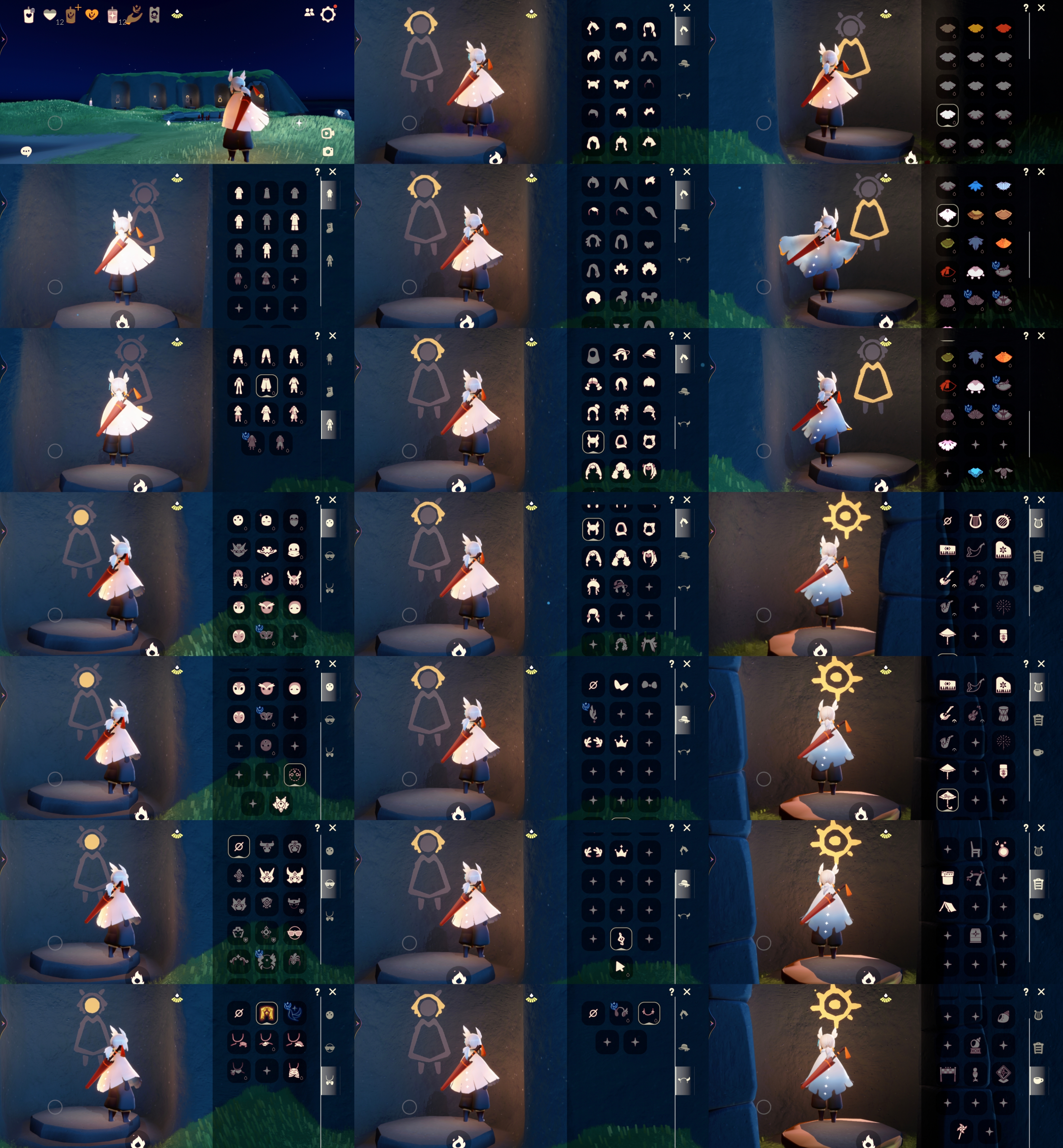光遇账号vivo渠道服WD6745 ✅渠道: vivo ✅季节已毕业: 表演毕业 ✅热门复刻/活动:白枭，武士裤连体衣，矮