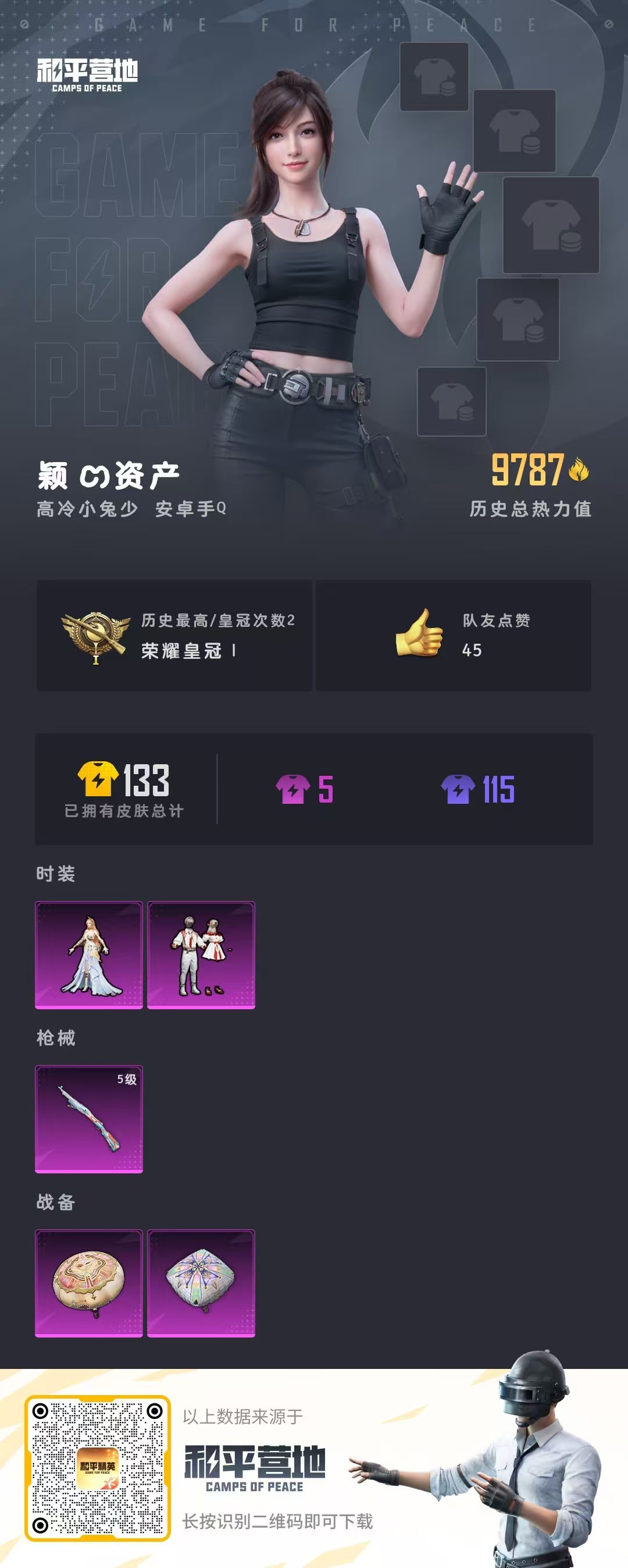 HPKG3207837和平精英账号详情图6 HPKG3207837和平精英账号详情图6
