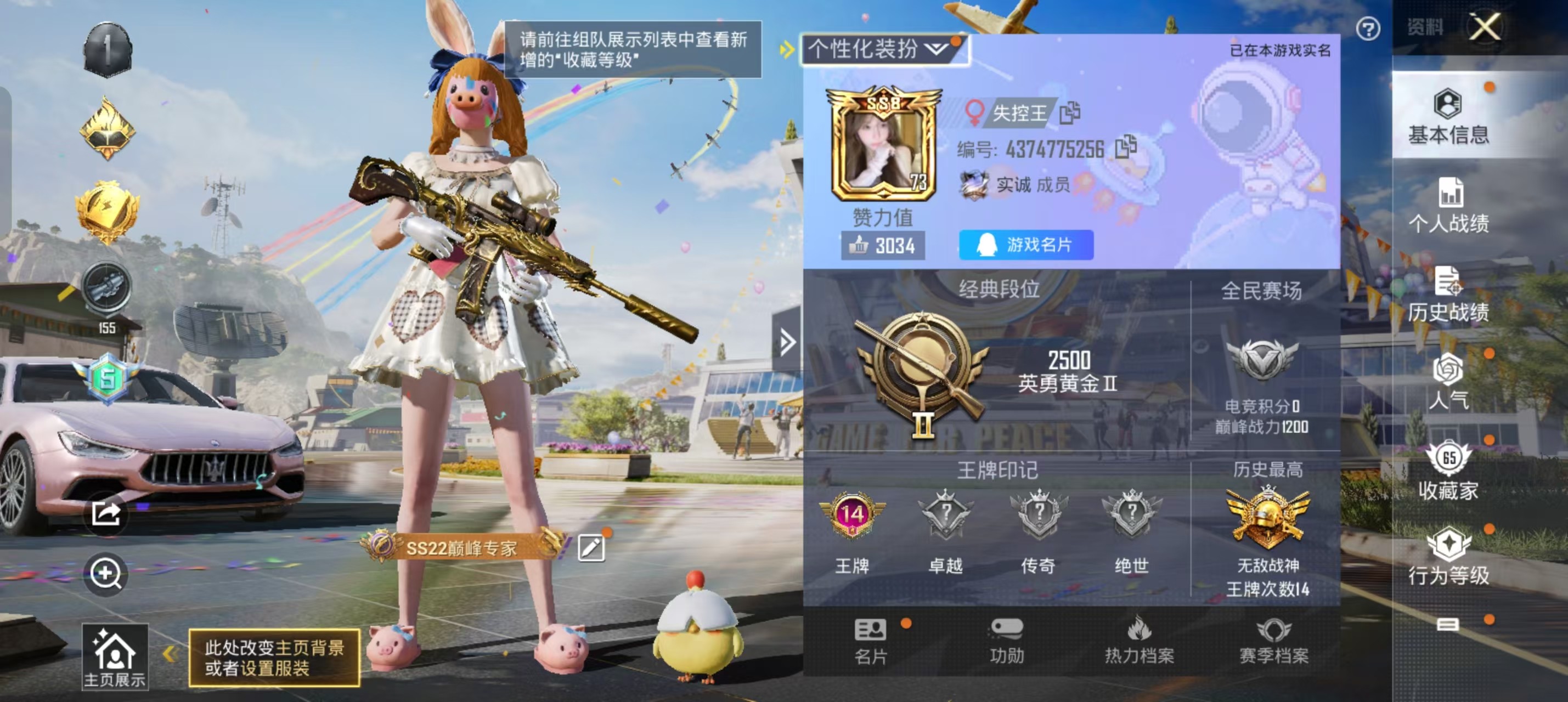 HPSJ3207661和平精英账号详情图8 HPSJ3207661和平精英账号详情图8
