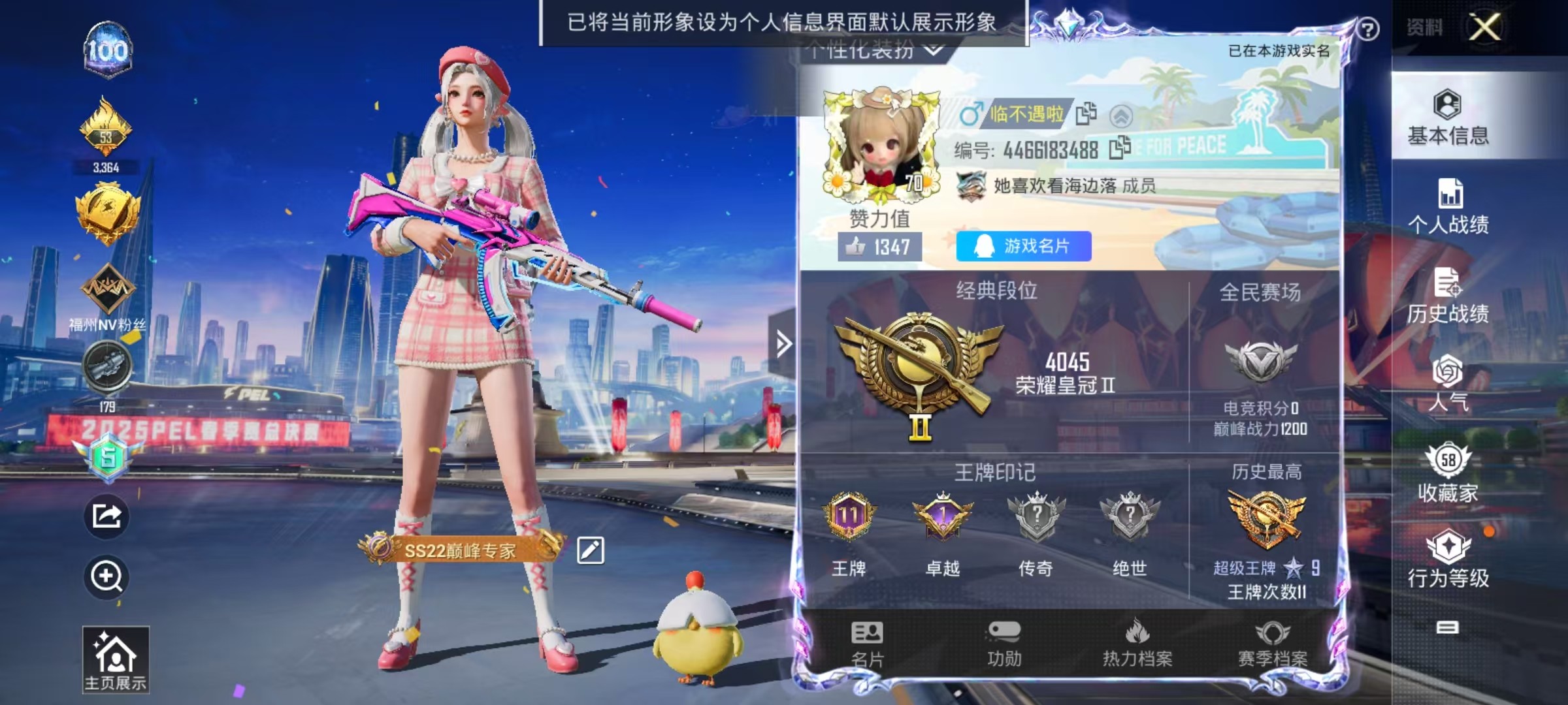 HPKG3223103和平精英账号详情图9 HPKG3223103和平精英账号详情图9