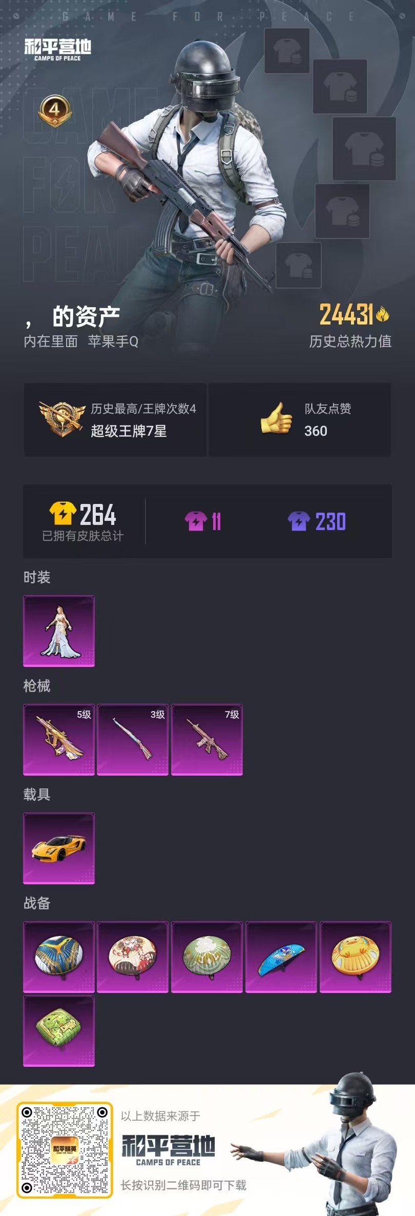 HPSJ3214343和平精英账号详情图7 HPSJ3214343和平精英账号详情图7