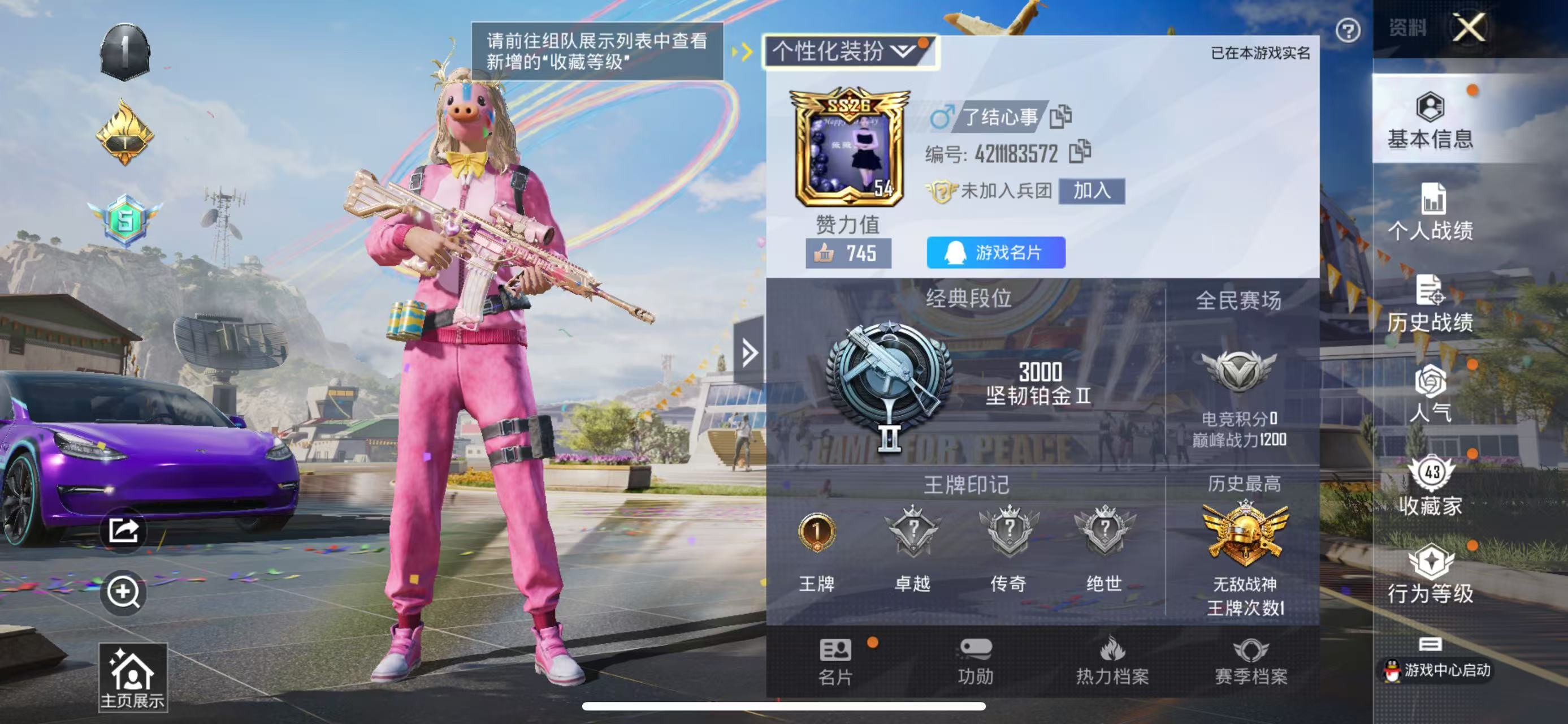 HPSJ3253570和平精英账号详情图5 HPSJ3253570和平精英账号详情图5
