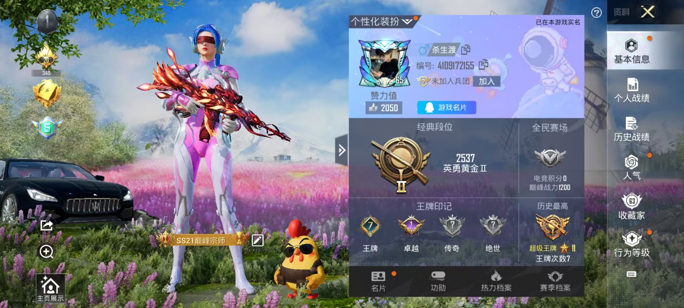 HPSJ3266767和平精英账号详情图2 HPSJ3266767和平精英账号详情图2