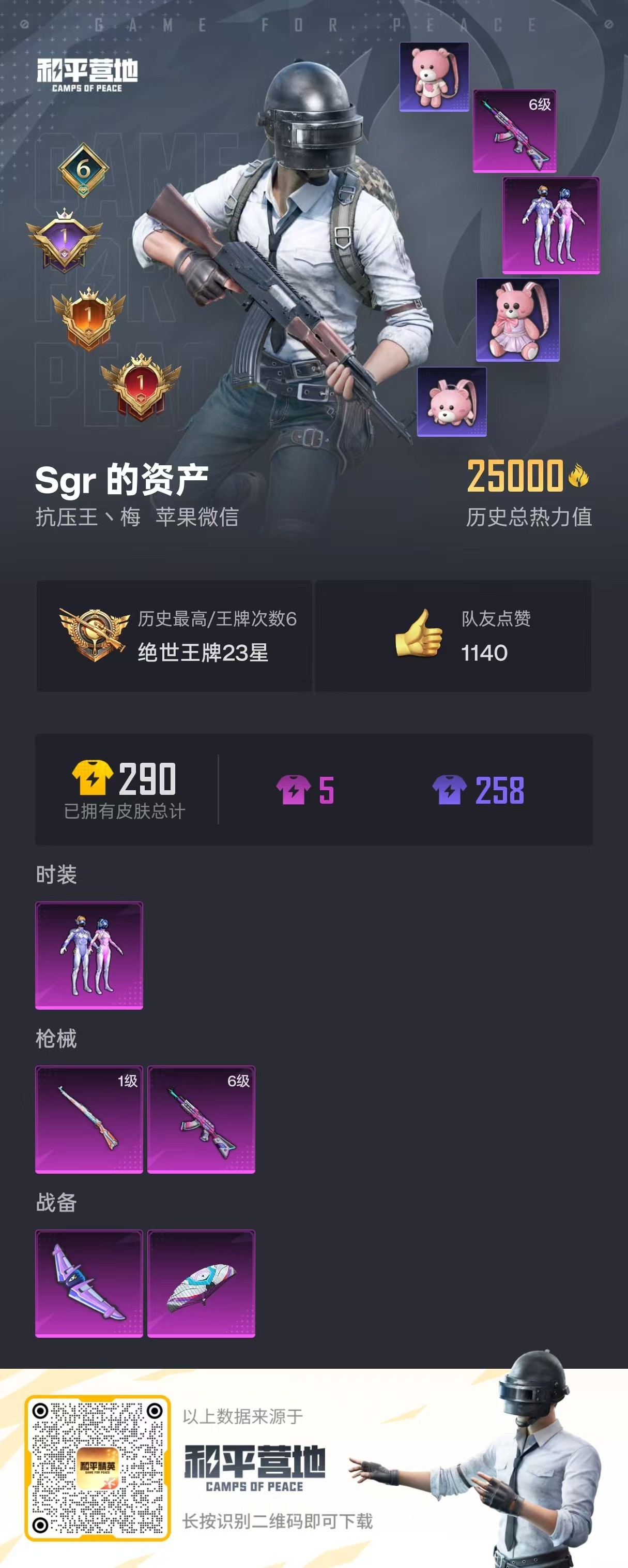 HPSJ3219639和平精英账号详情图6 HPSJ3219639和平精英账号详情图6