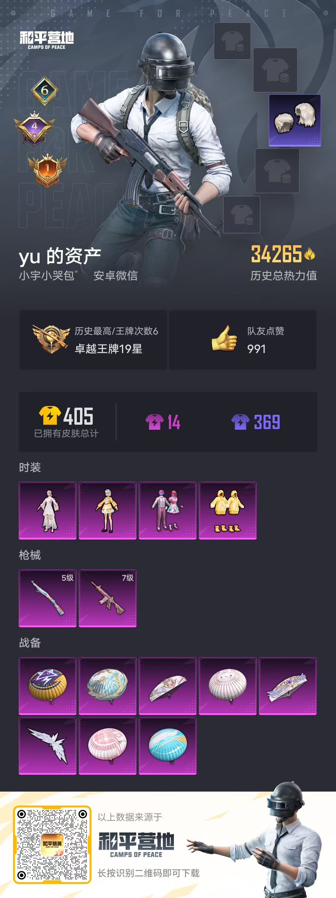 HPKG3222686和平精英账号详情图8 HPKG3222686和平精英账号详情图8
