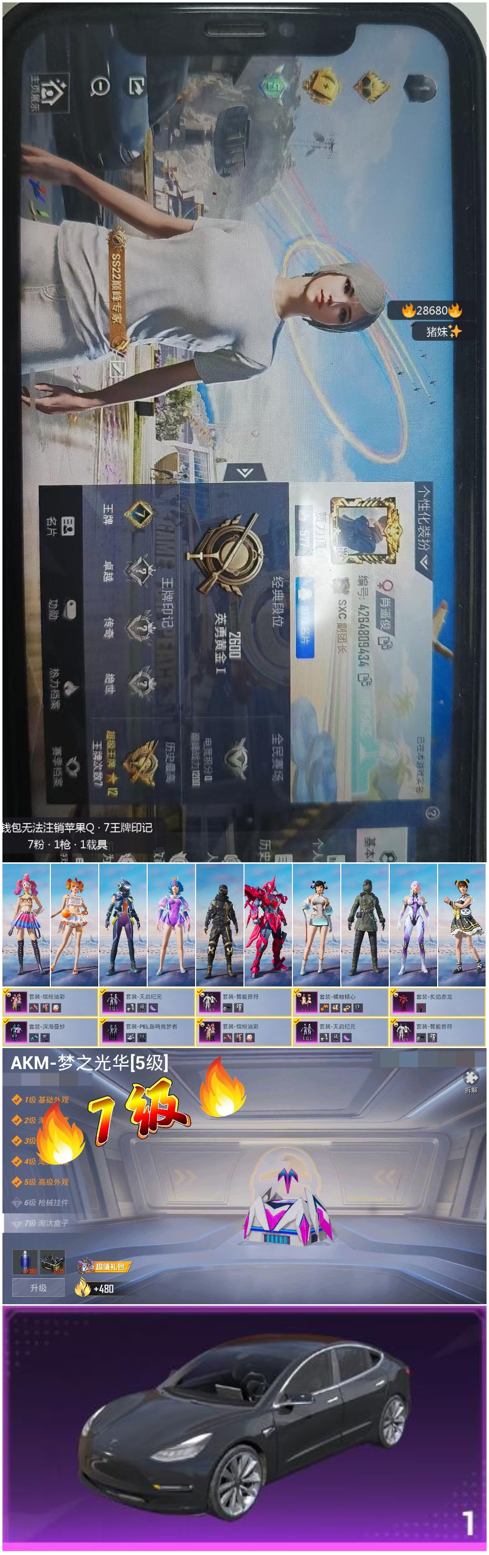 HPSJ3165559和平精英账号详情图4