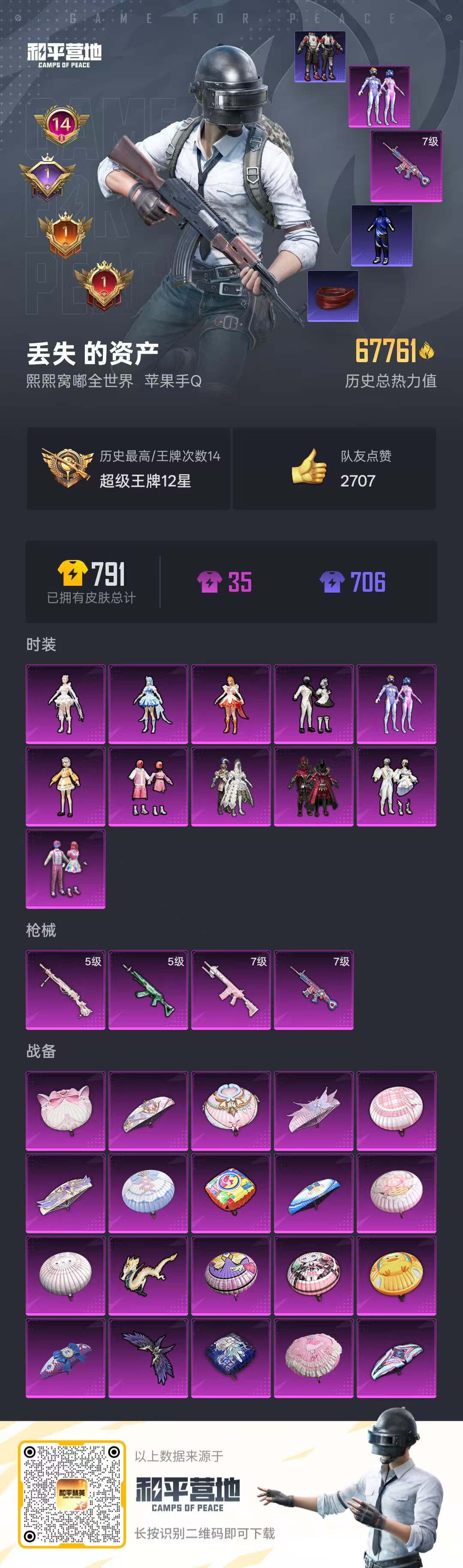 HPKG3170852和平精英账号详情图11