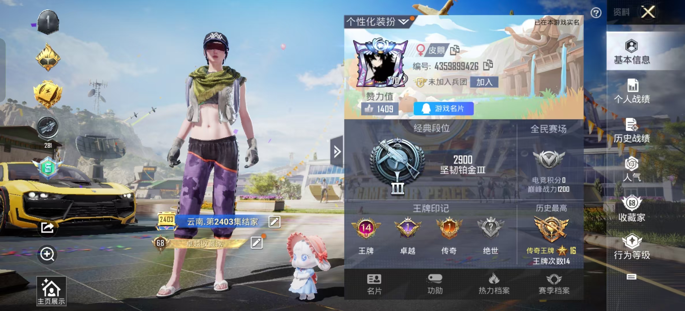 HPSJ3165487和平精英账号详情图11
