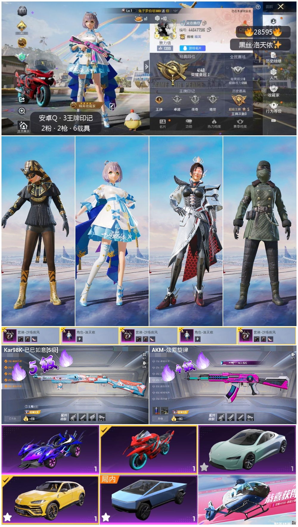 HPSJ3164546和平精英账号详情图4