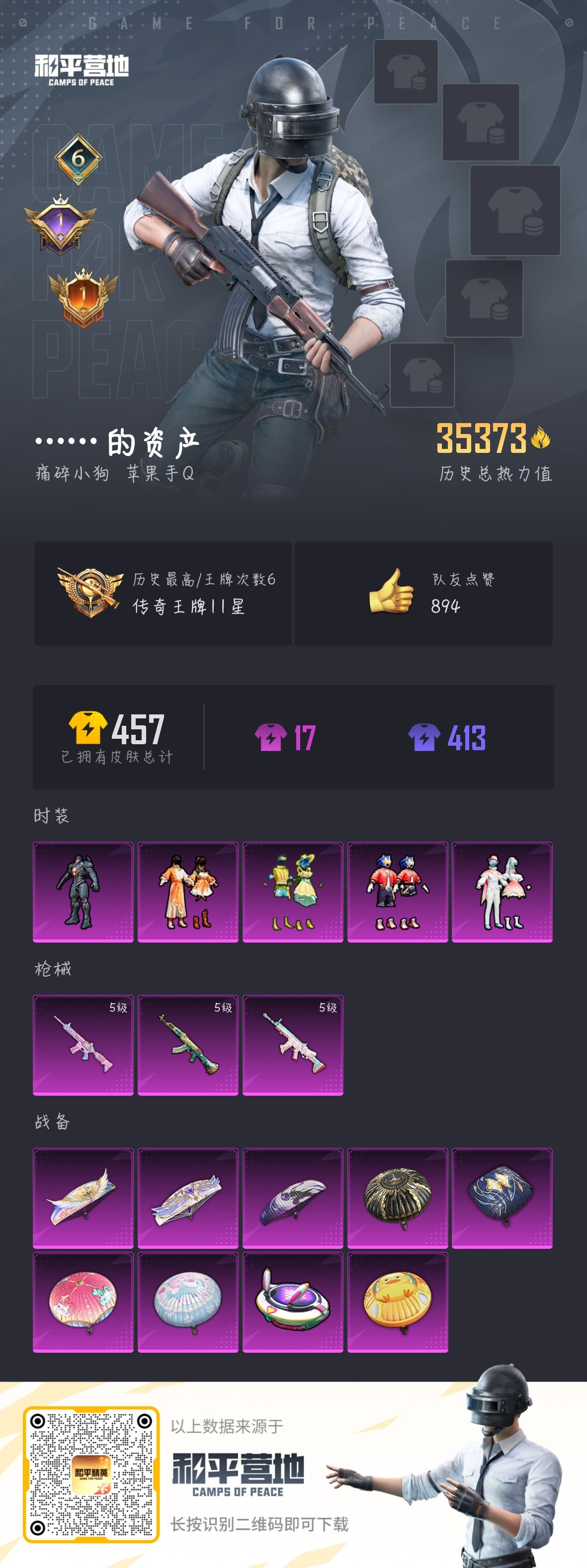 HPSJ3165666和平精英账号详情图6