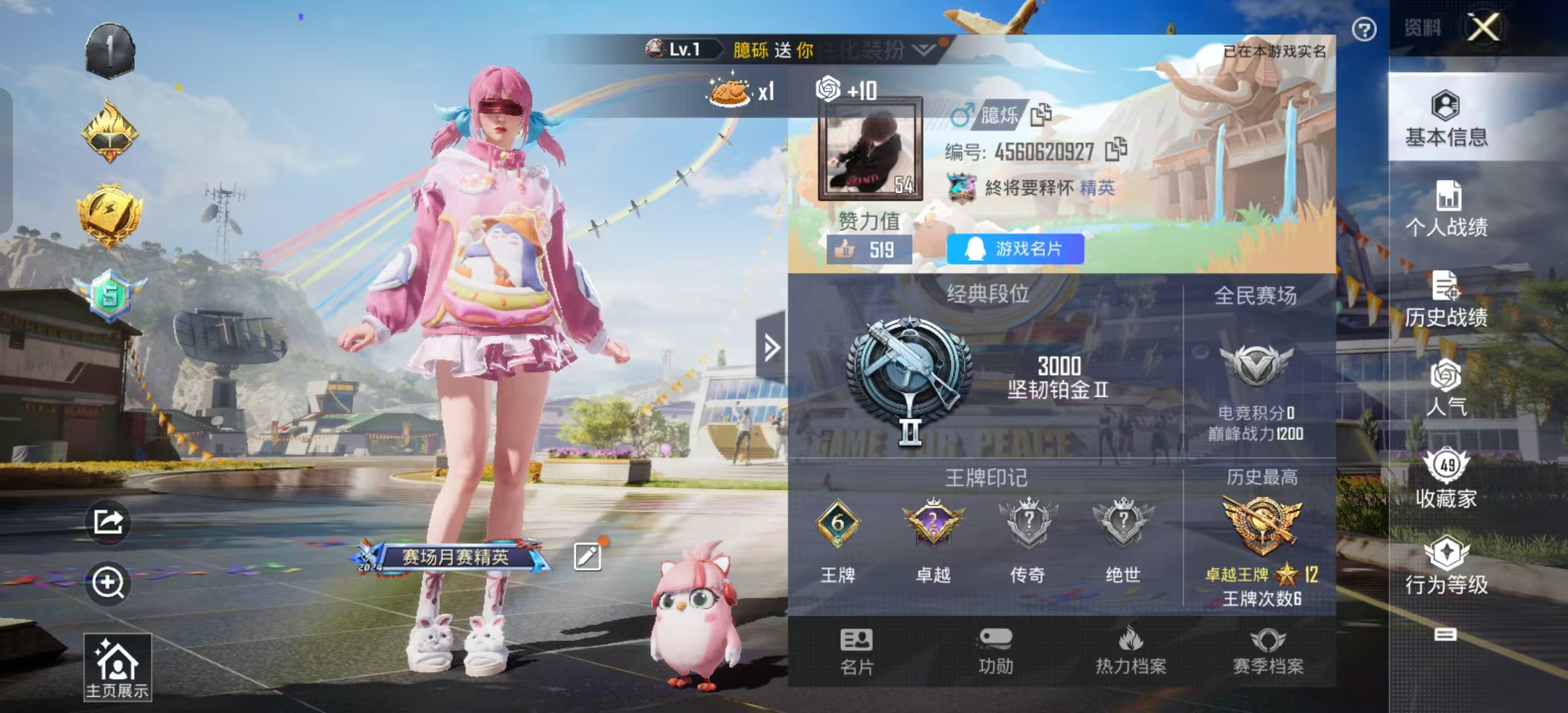 HPKG3180402和平精英账号详情图10