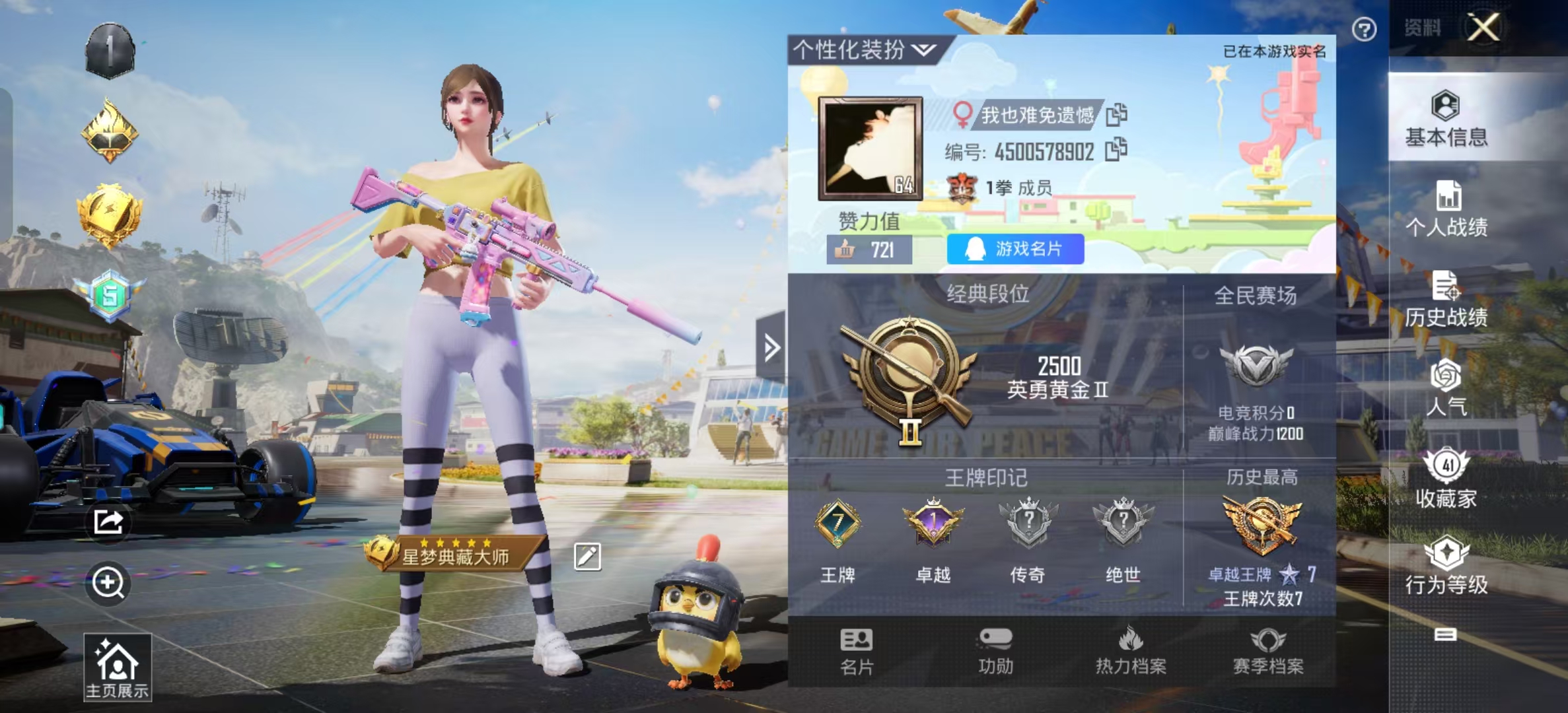 HPSJ3165139和平精英账号详情图7