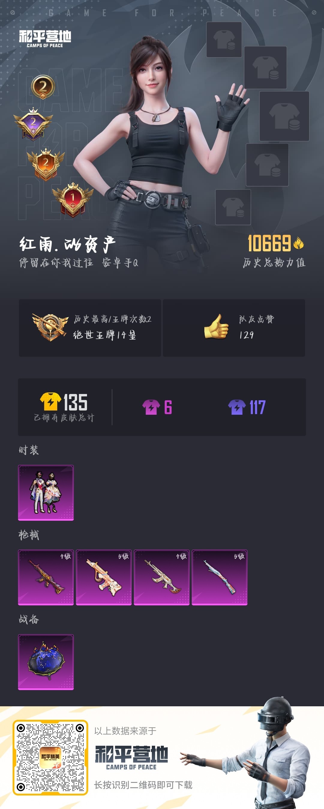 HPSJ3226687和平精英账号详情图5 HPSJ3226687和平精英账号详情图5
