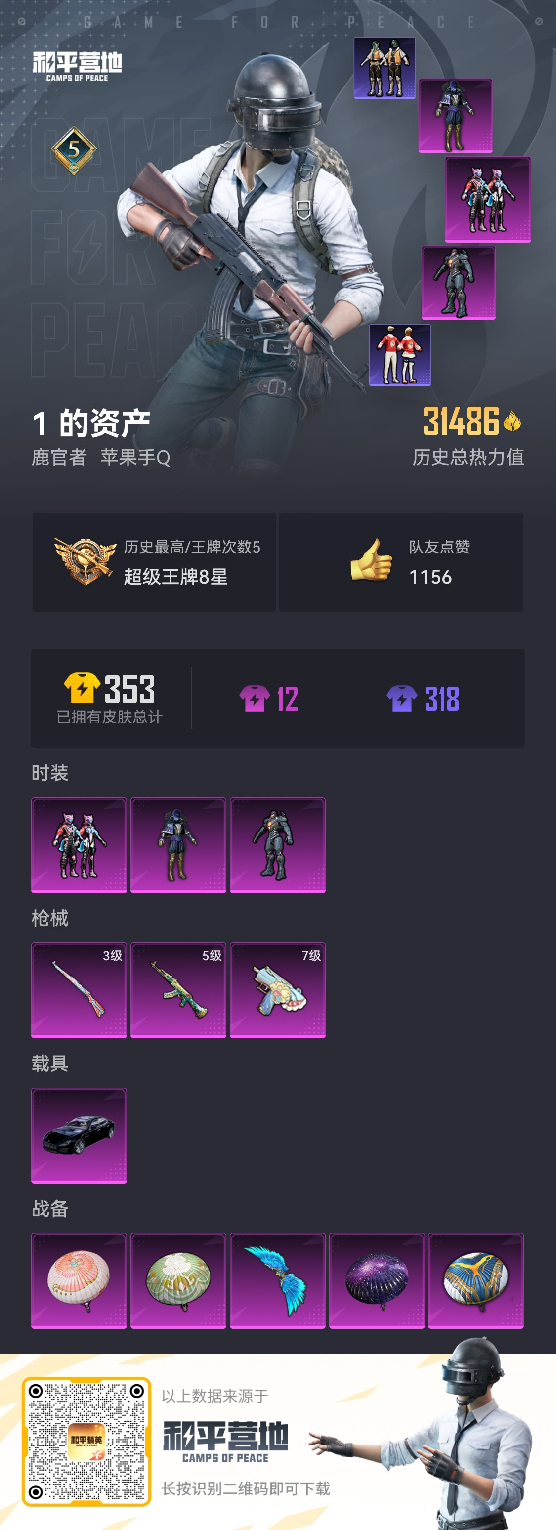 HPSJ3226911和平精英账号详情图6 HPSJ3226911和平精英账号详情图6