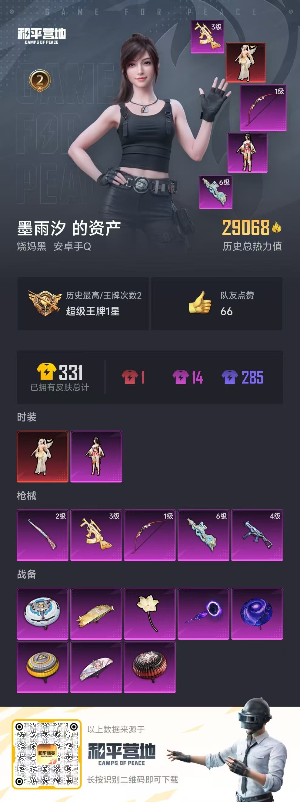 HPSJ3229285和平精英账号详情图6 HPSJ3229285和平精英账号详情图6
