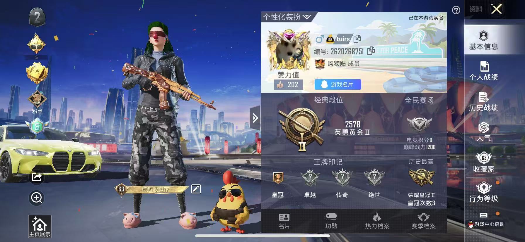 HPSJ3231631和平精英账号详情图9 HPSJ3231631和平精英账号详情图9