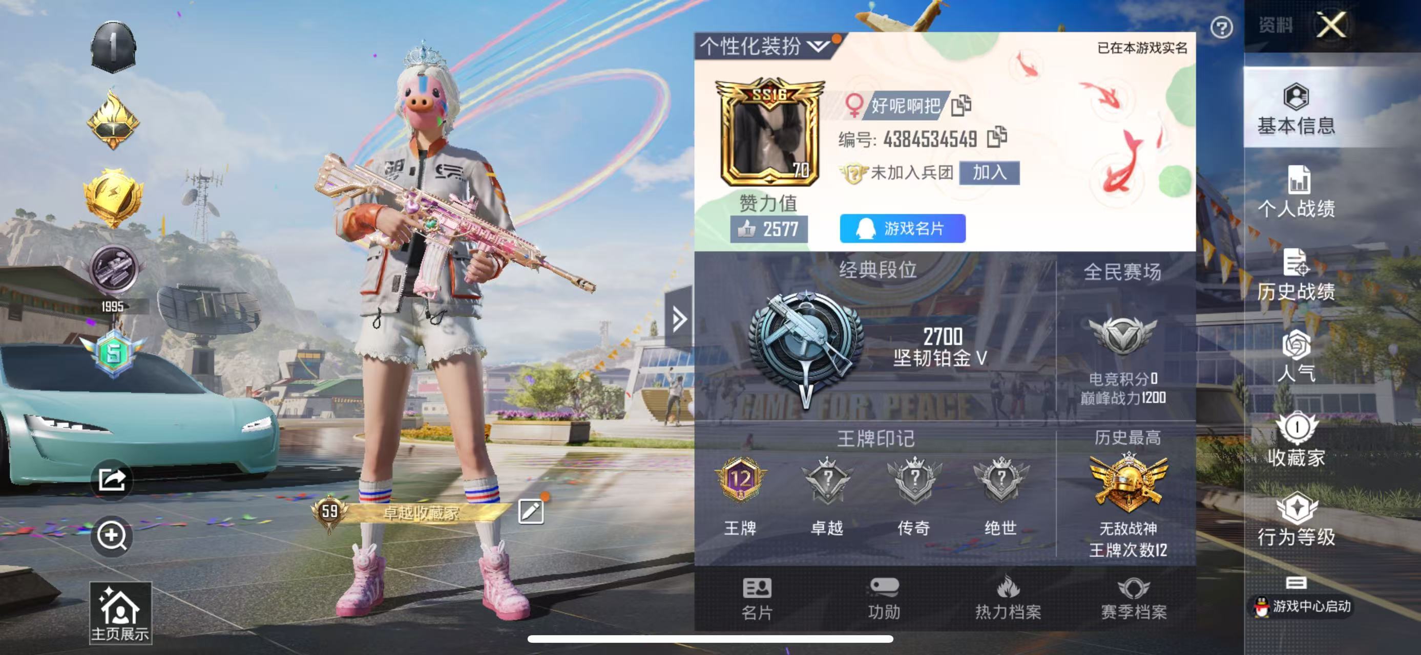 HPSJ3233136和平精英账号详情图4 HPSJ3233136和平精英账号详情图4