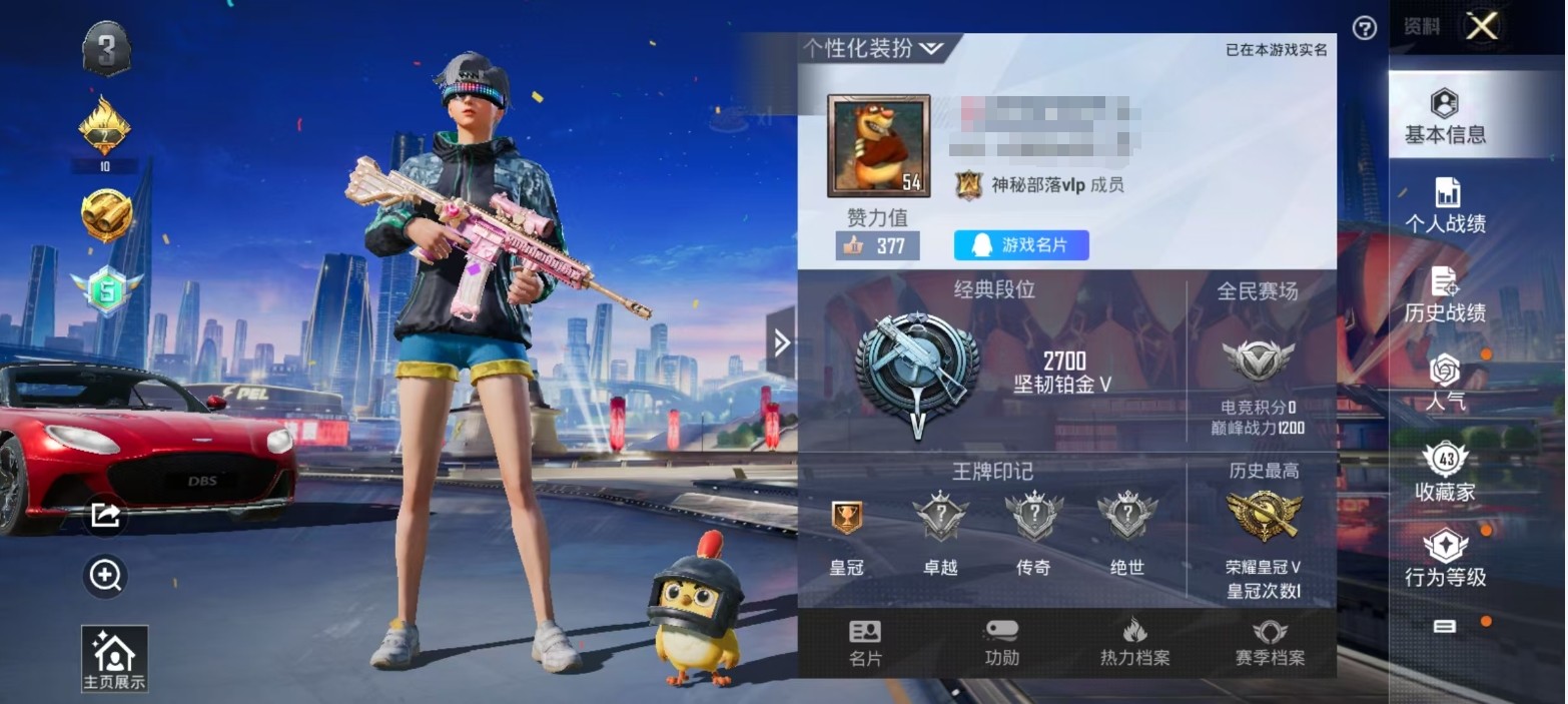 HPKG3247135和平精英账号详情图4 HPKG3247135和平精英账号详情图4
