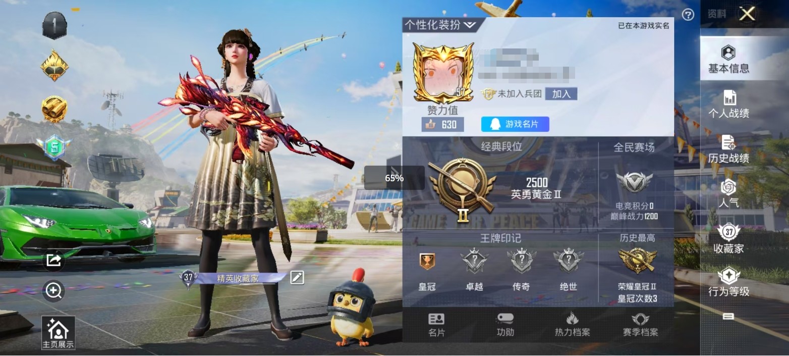 HPKG3245548和平精英账号详情图6 HPKG3245548和平精英账号详情图6