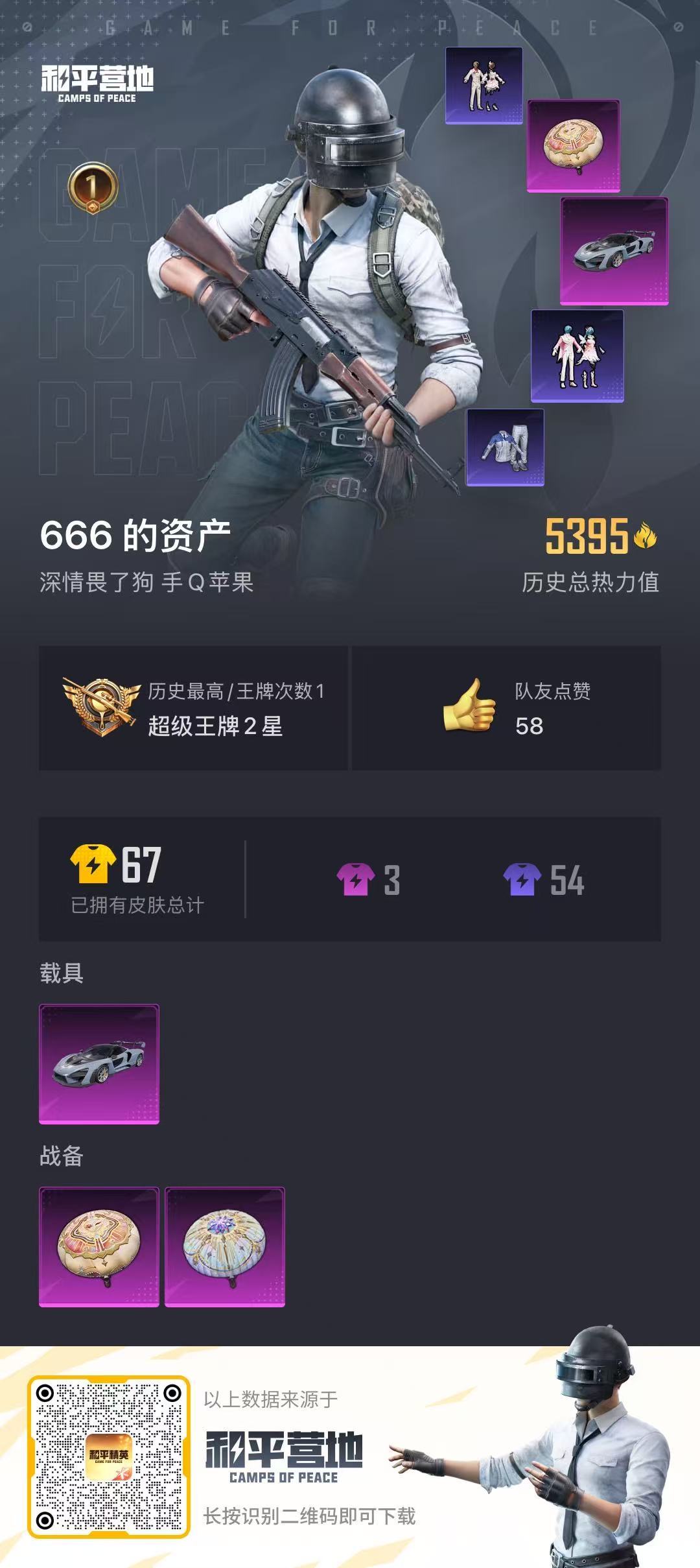 HPKG3236082和平精英账号详情图6 HPKG3236082和平精英账号详情图6