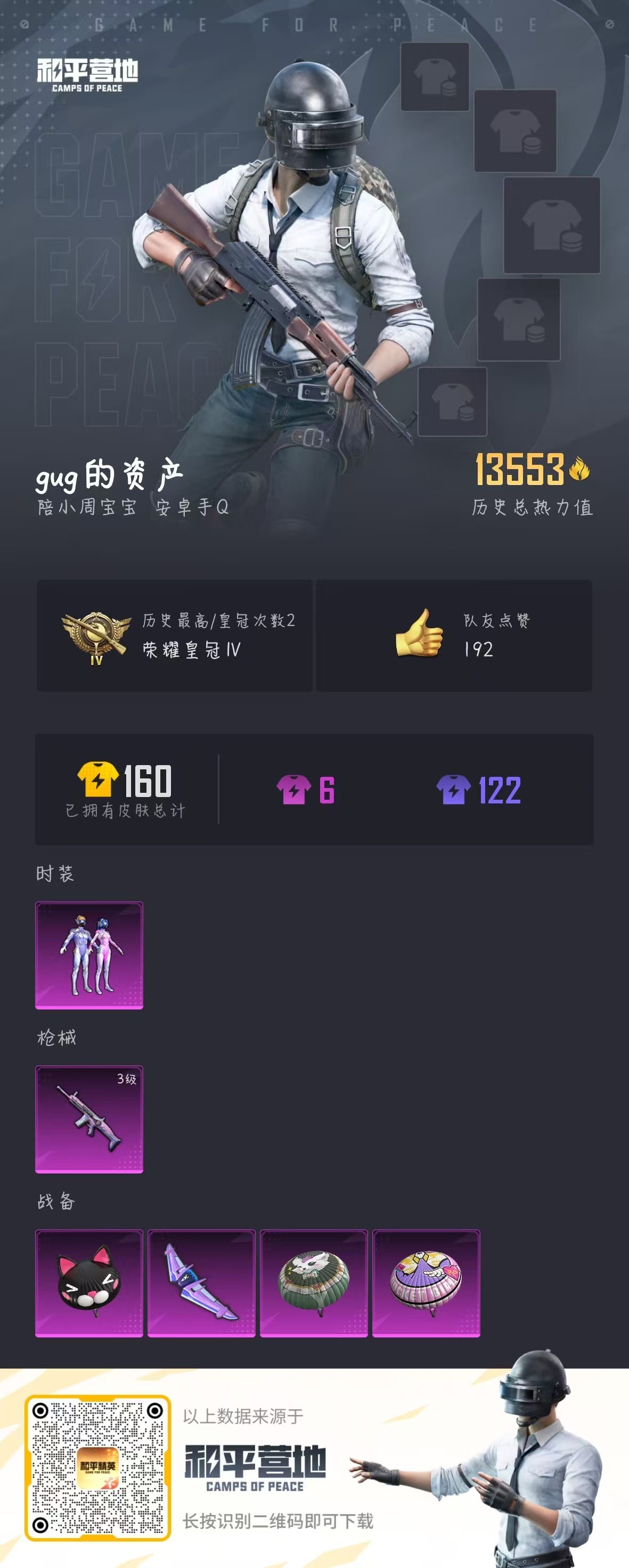 HPKG3241913和平精英账号详情图6 HPKG3241913和平精英账号详情图6