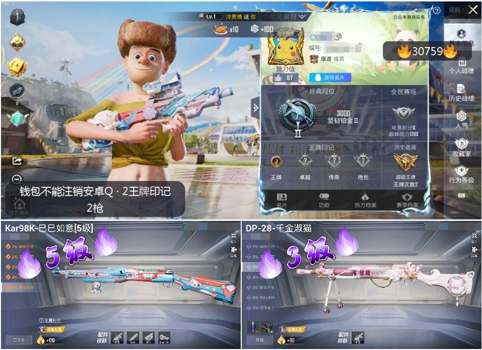 HPKG3236117和平精英账号详情图4 HPKG3236117和平精英账号详情图4