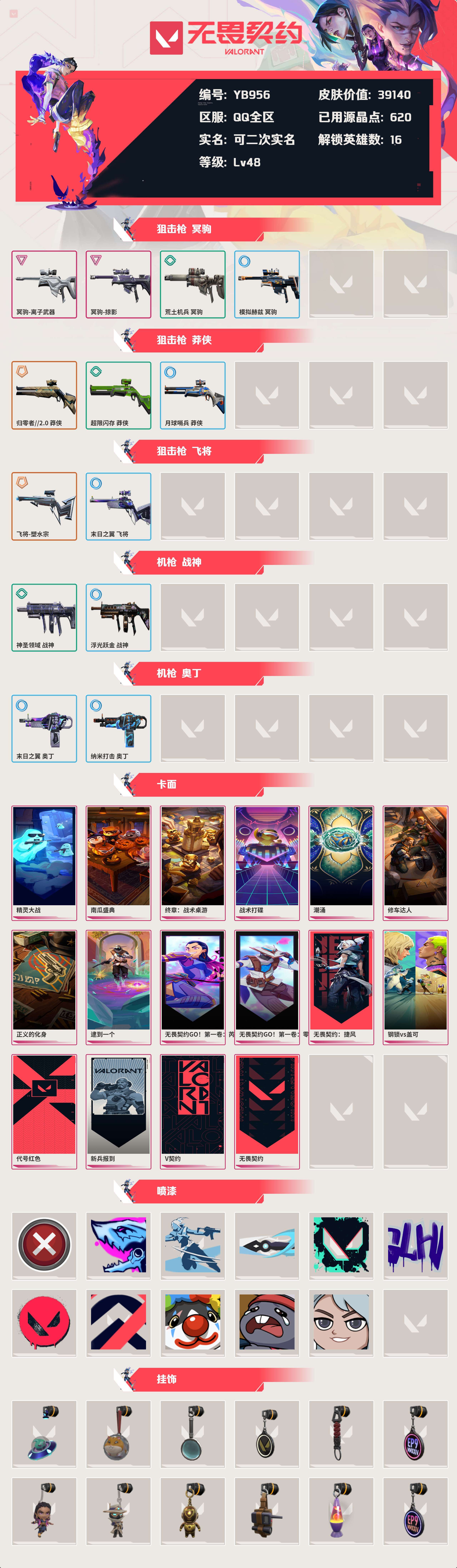 WWQYBY34739无畏契约账号详情图3 WWQYBY34739无畏契约账号详情图3