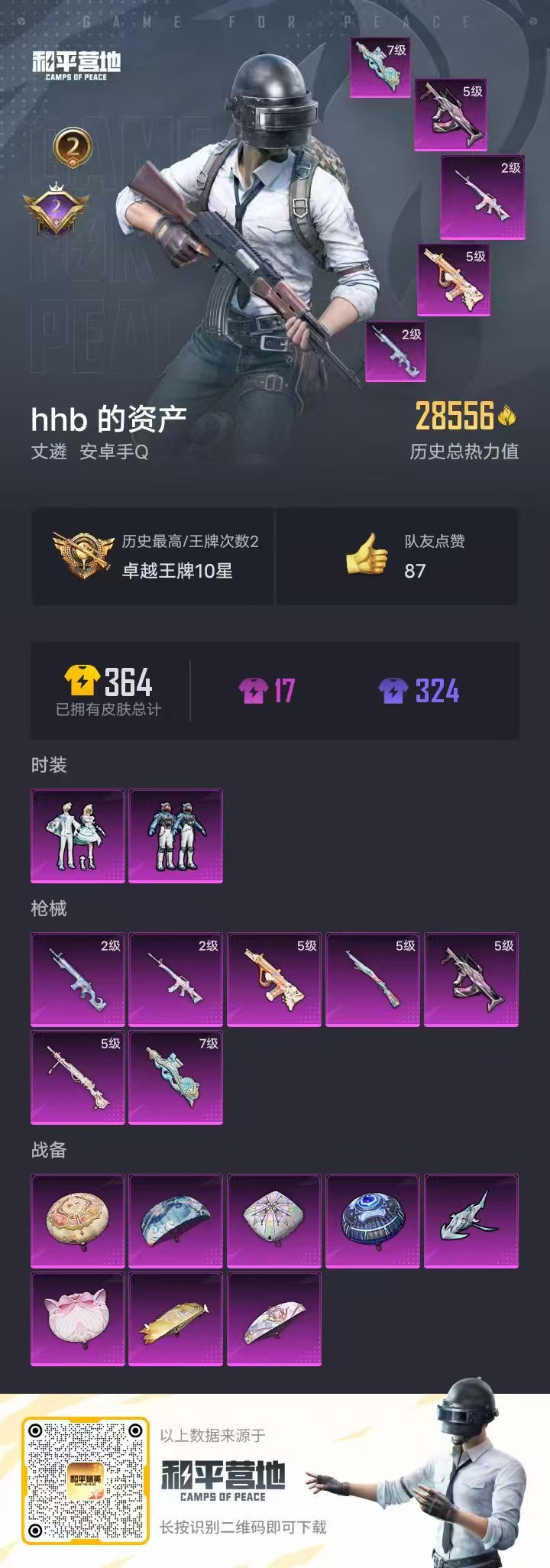 HPKG3238142和平精英账号详情图7