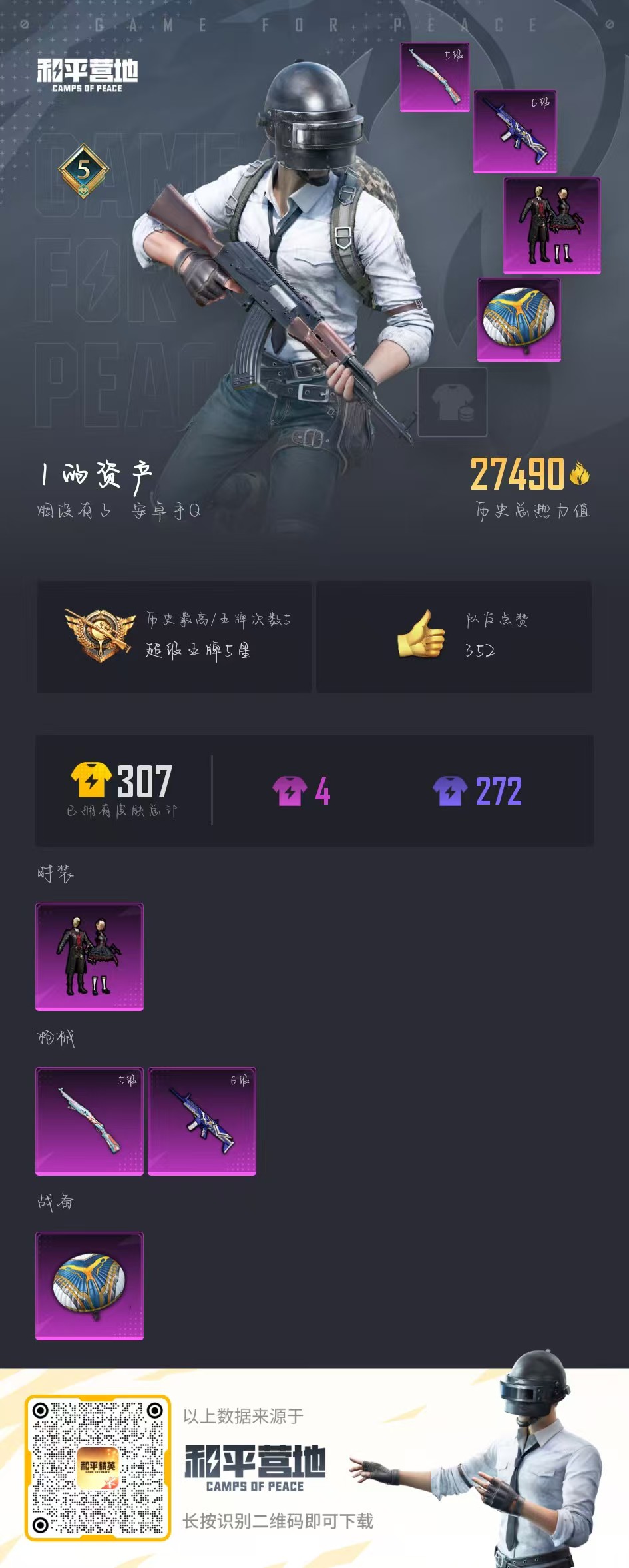 HPSJ3300609和平精英账号详情图5 HPSJ3300609和平精英账号详情图5