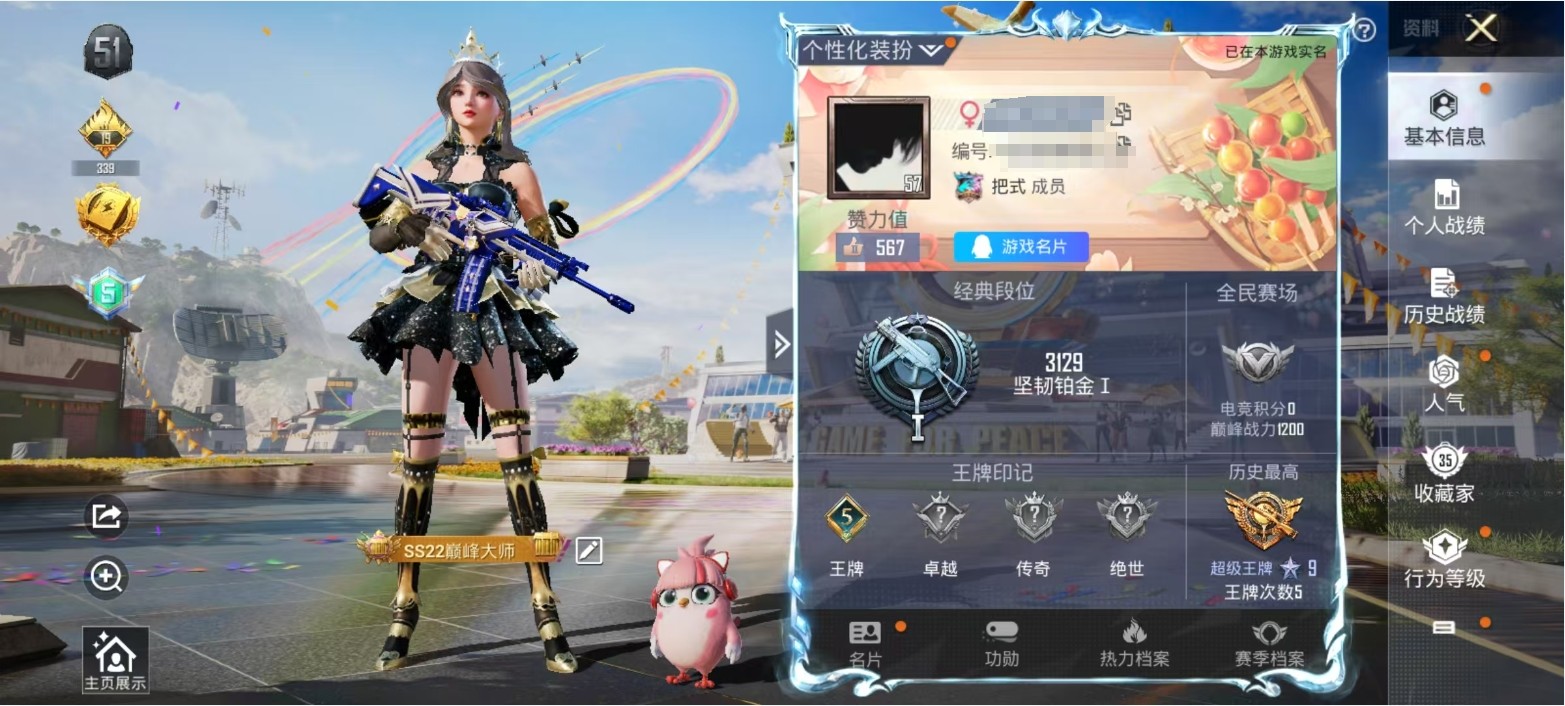 HPKG3238226和平精英账号详情图5 HPKG3238226和平精英账号详情图5