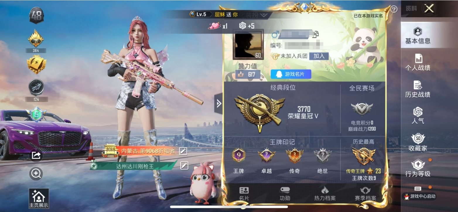 HPKG3239814和平精英账号详情图5 HPKG3239814和平精英账号详情图5