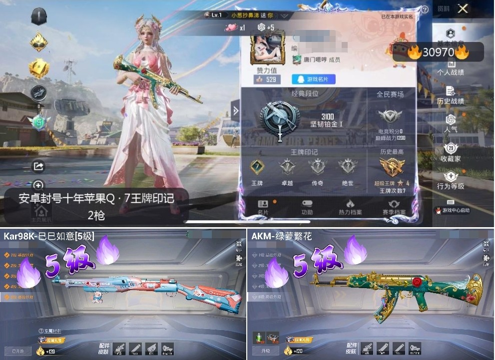 HPKG3242699和平精英账号详情图4 HPKG3242699和平精英账号详情图4