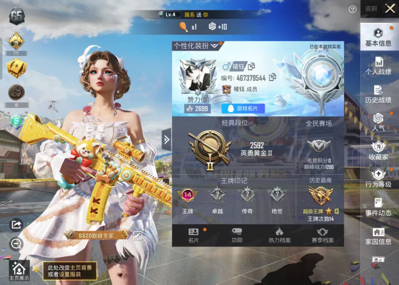 HPSJ3169953和平精英账号详情图13 HPSJ3169953和平精英账号详情图13